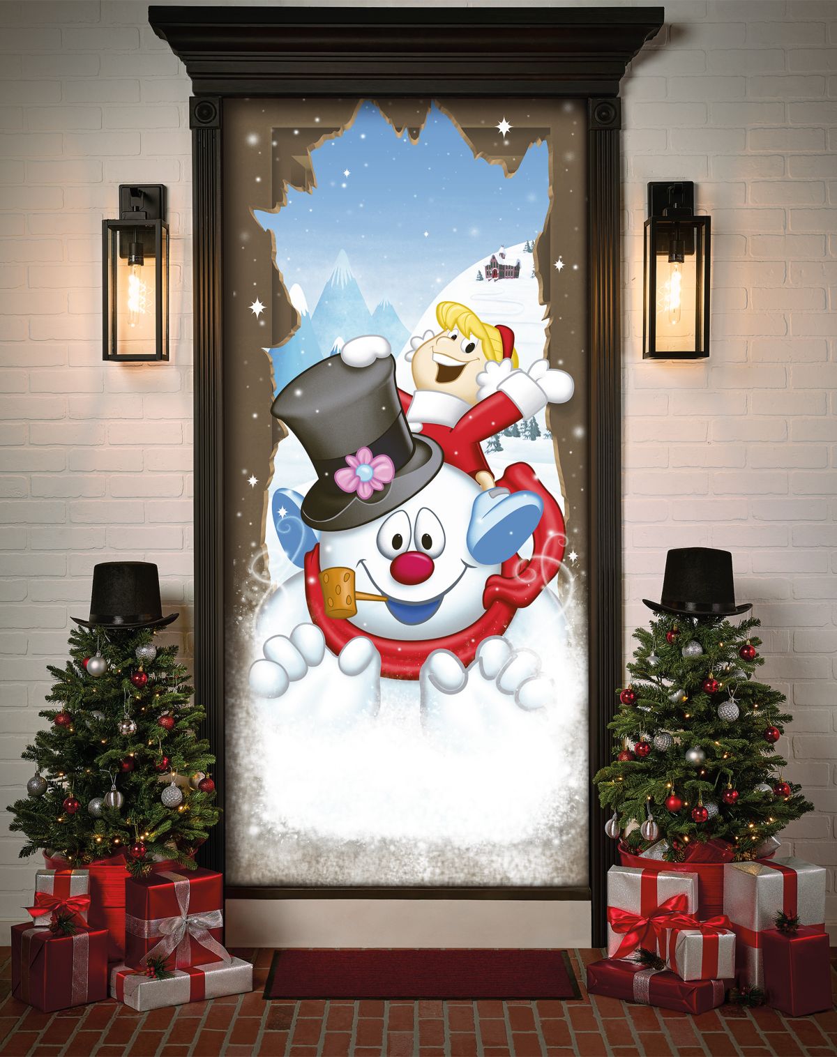 Frosty and Karen Door Cover - Frosty the Snowman