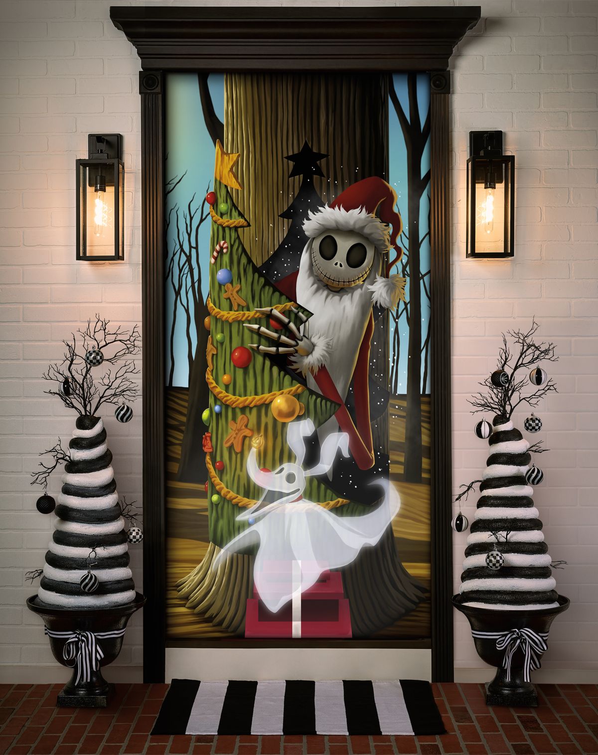 Jack Skellington Santa Door Cover - The Nightmare Before Christmas