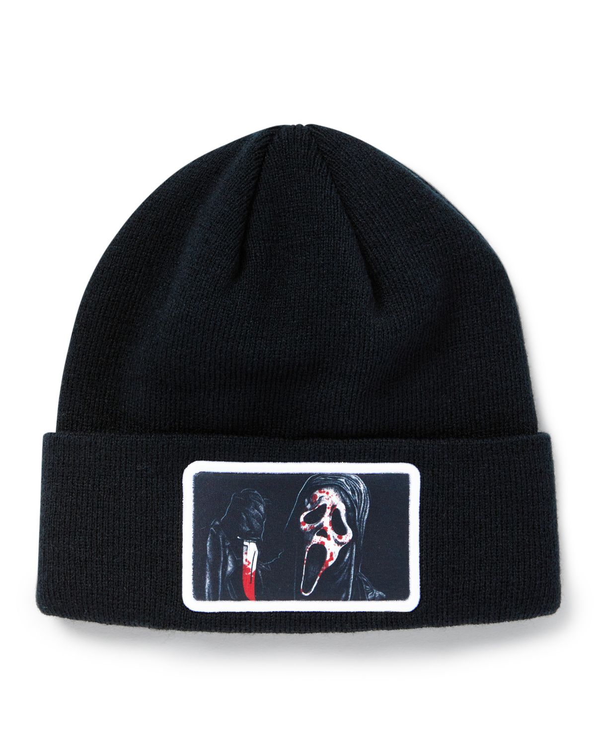 Ghost Face Cuff Beanie Hat - Image 2