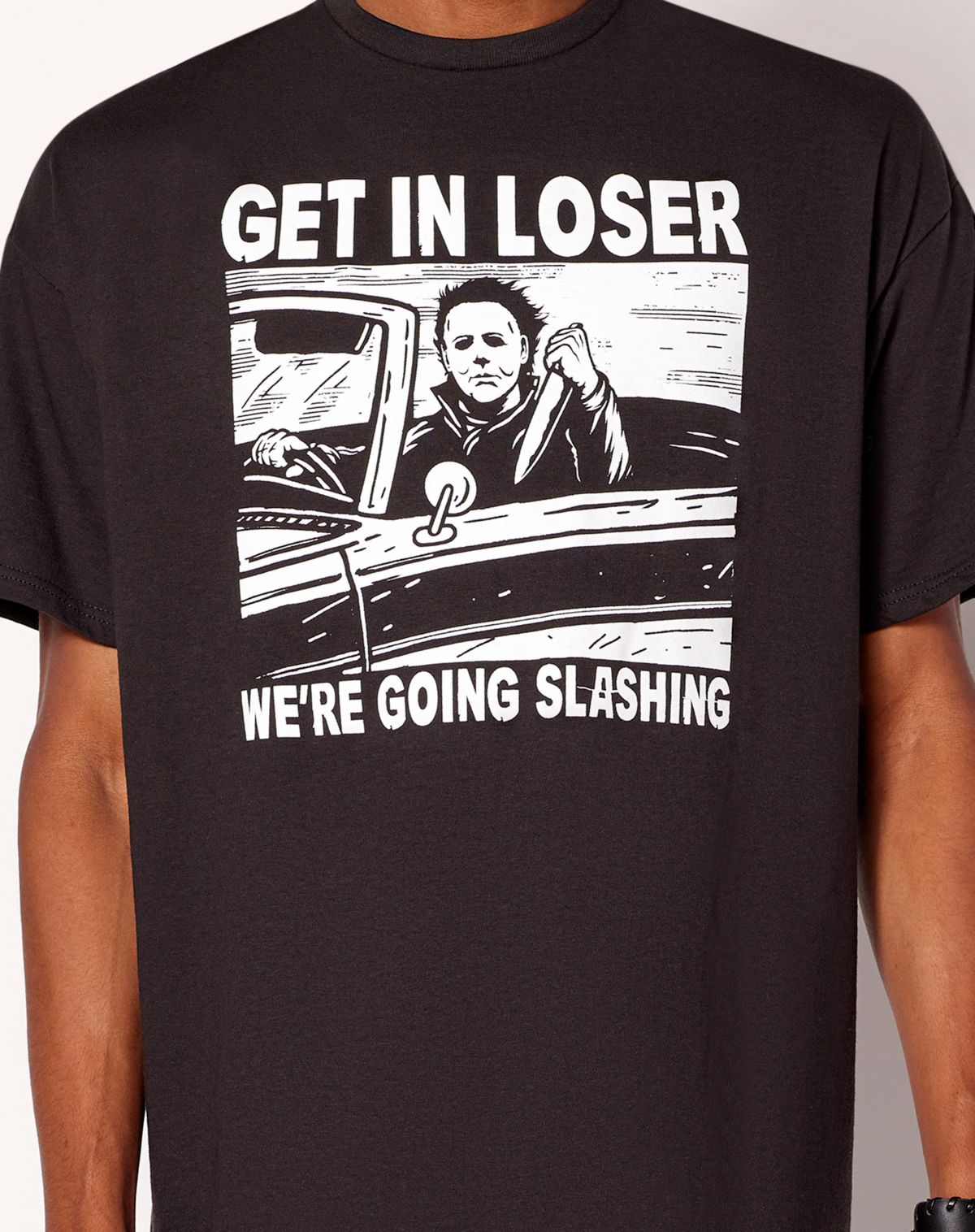 Going Slashing Michael Myers T Shirt - Halloween - Image 3