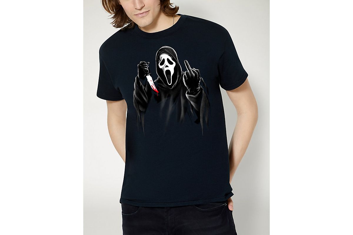Ghost Face Middle Finger T Shirt