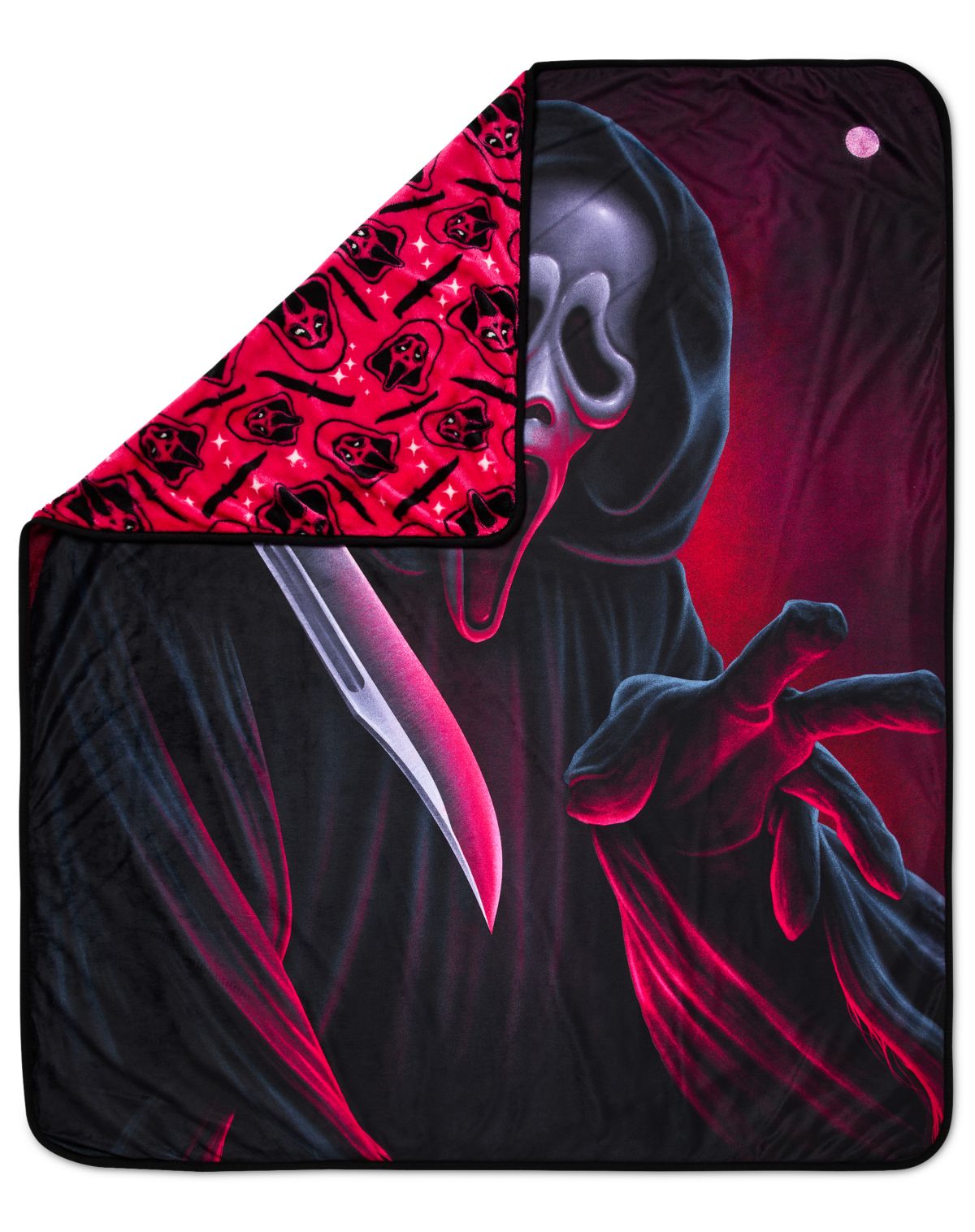 Ghost Face Knife Double Sided Fleece Blanket - Image 2
