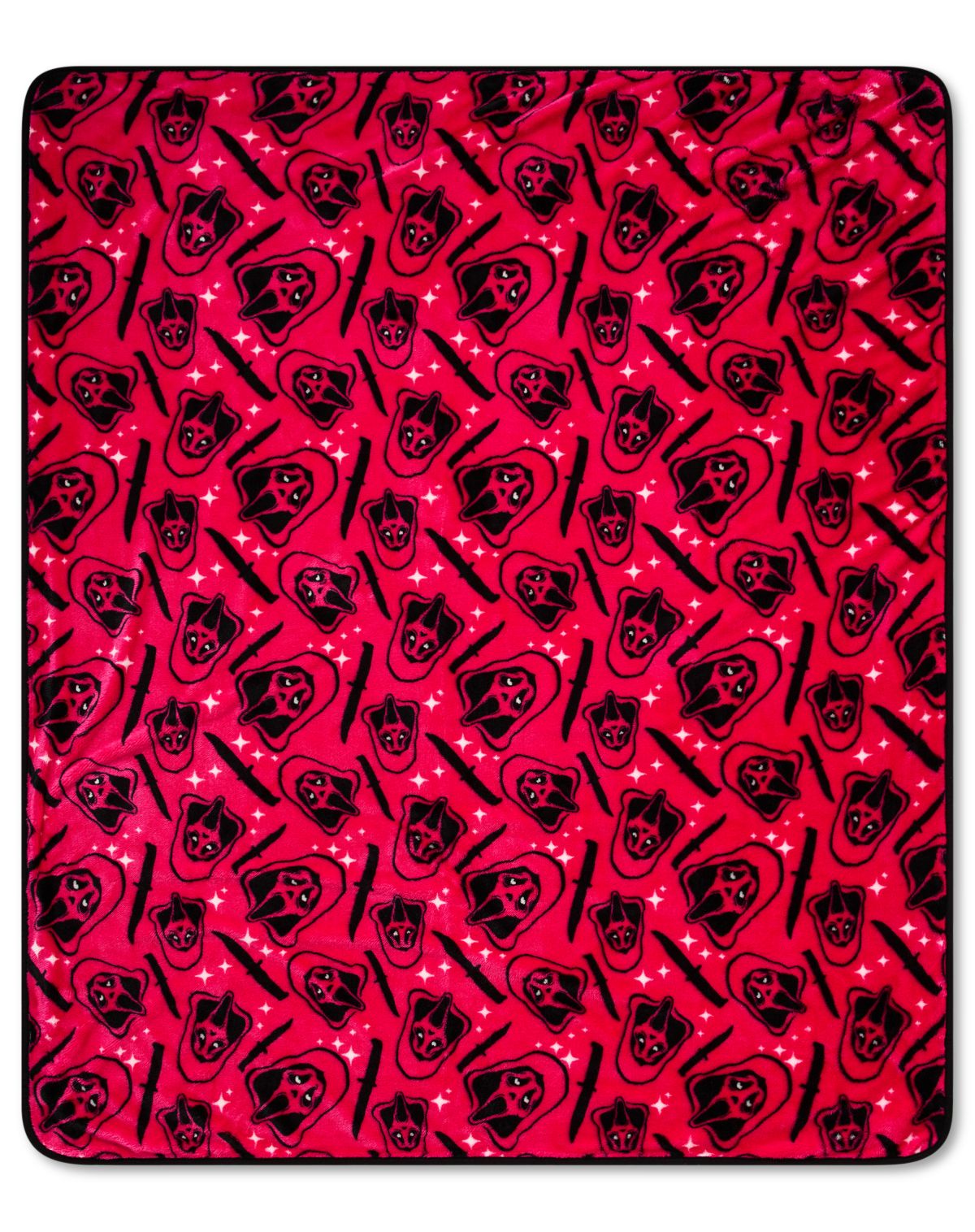 Ghost Face Knife Double Sided Fleece Blanket - Image 3