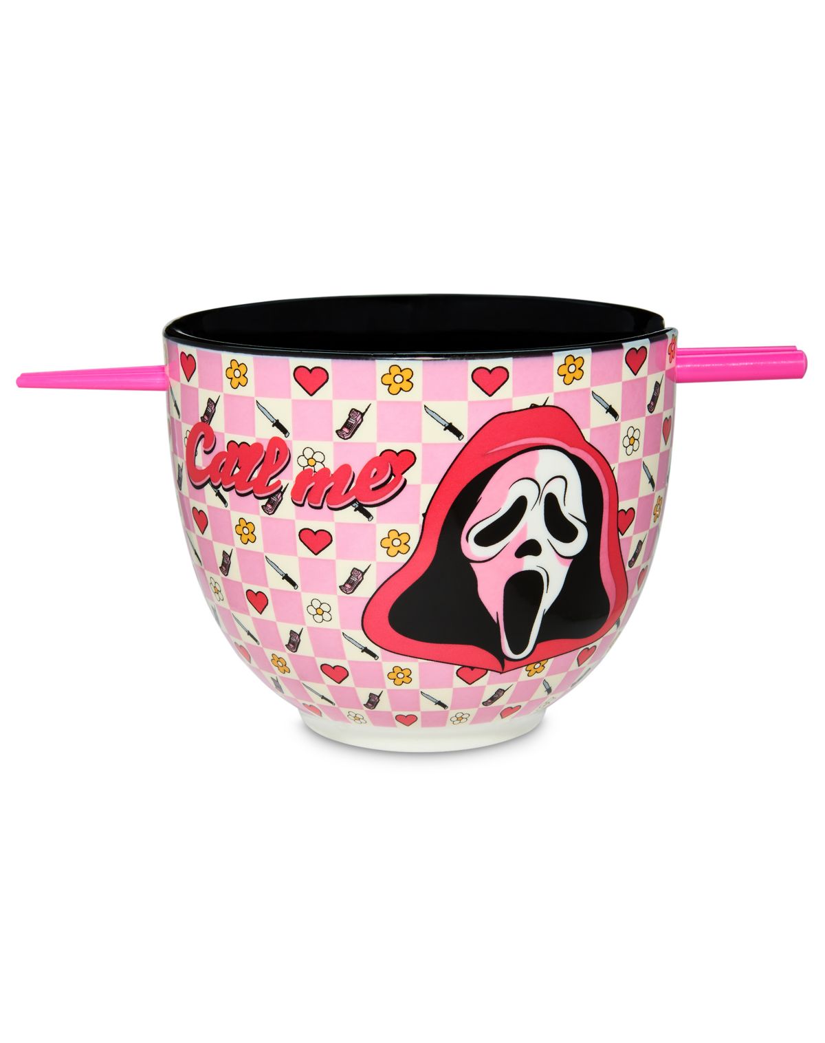 Ghost Face Bowl with Chopsticks - 20 oz.