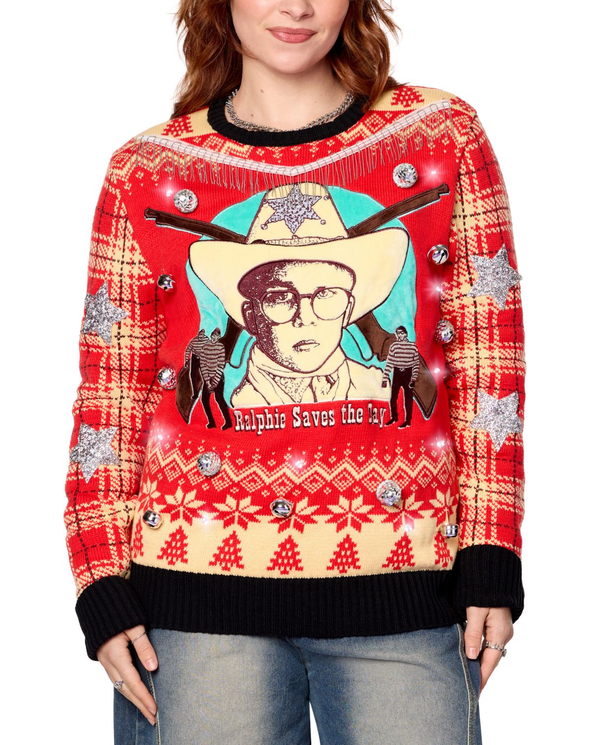 Light-Up Ralphie Saves the Day Christmas Sweater - A Christmas Story