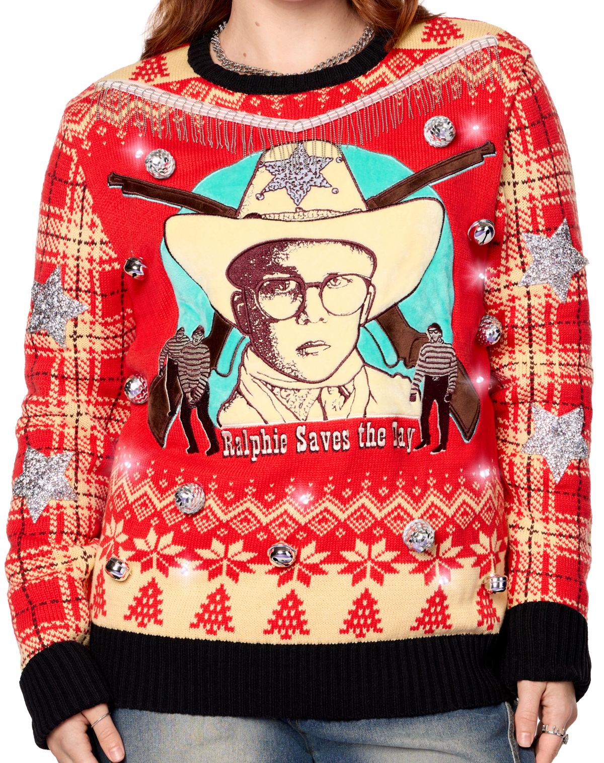 Light-Up Ralphie Saves the Day Christmas Sweater - A Christmas Story - Image 2