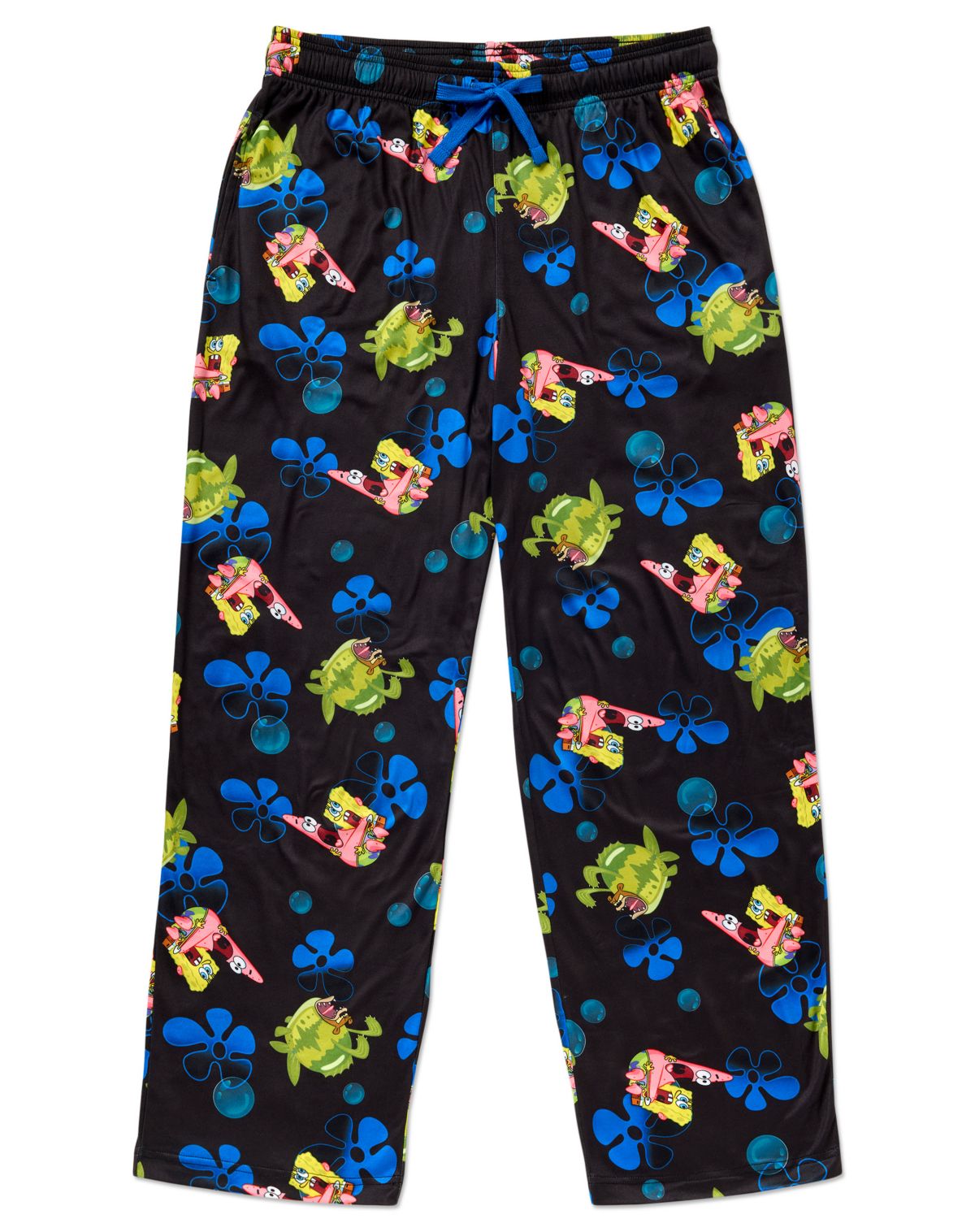 SpongeBob SquarePants Sea Bear Blue Flower Lounge Pants