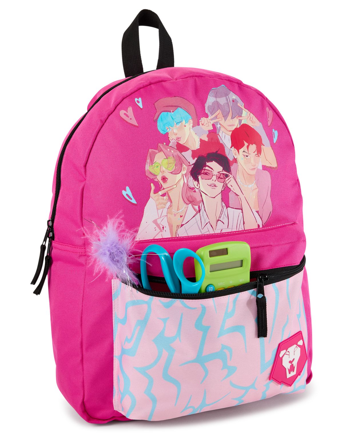 Flip Pak KPop Demon Hunters Saja Boys & Huntr/x Reversible Backpack - Image 2