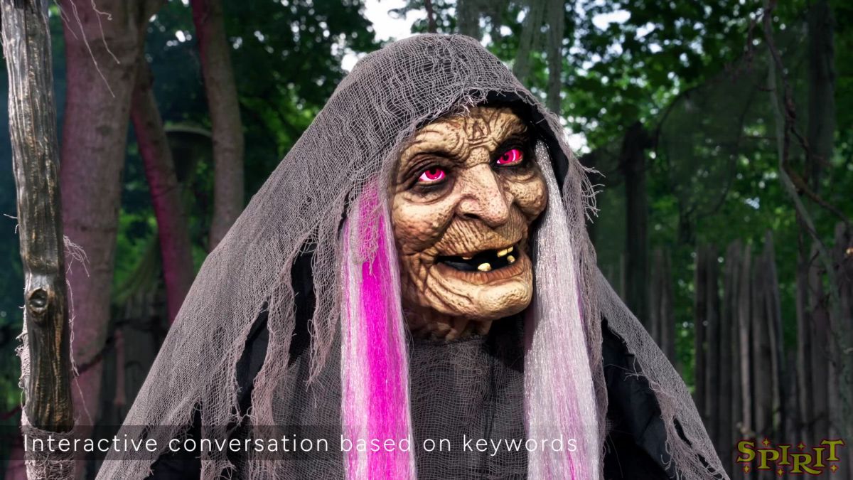 5 Ft 9 In Willow Witch Animatronic - Image 4