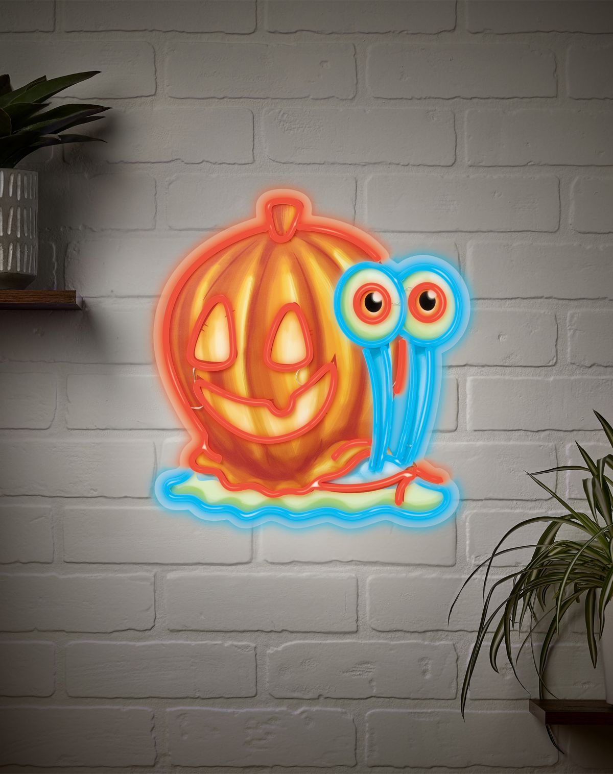 Pumpkin Gary Neon LED Light-Up Sign - SpongeBob SquarePants