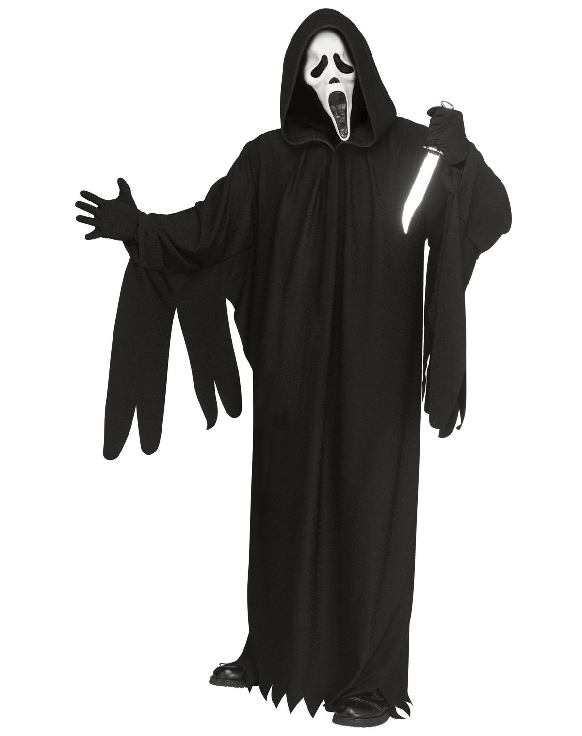 Adult 30th Anniversary Glow in the Dark Ghost Face Costume