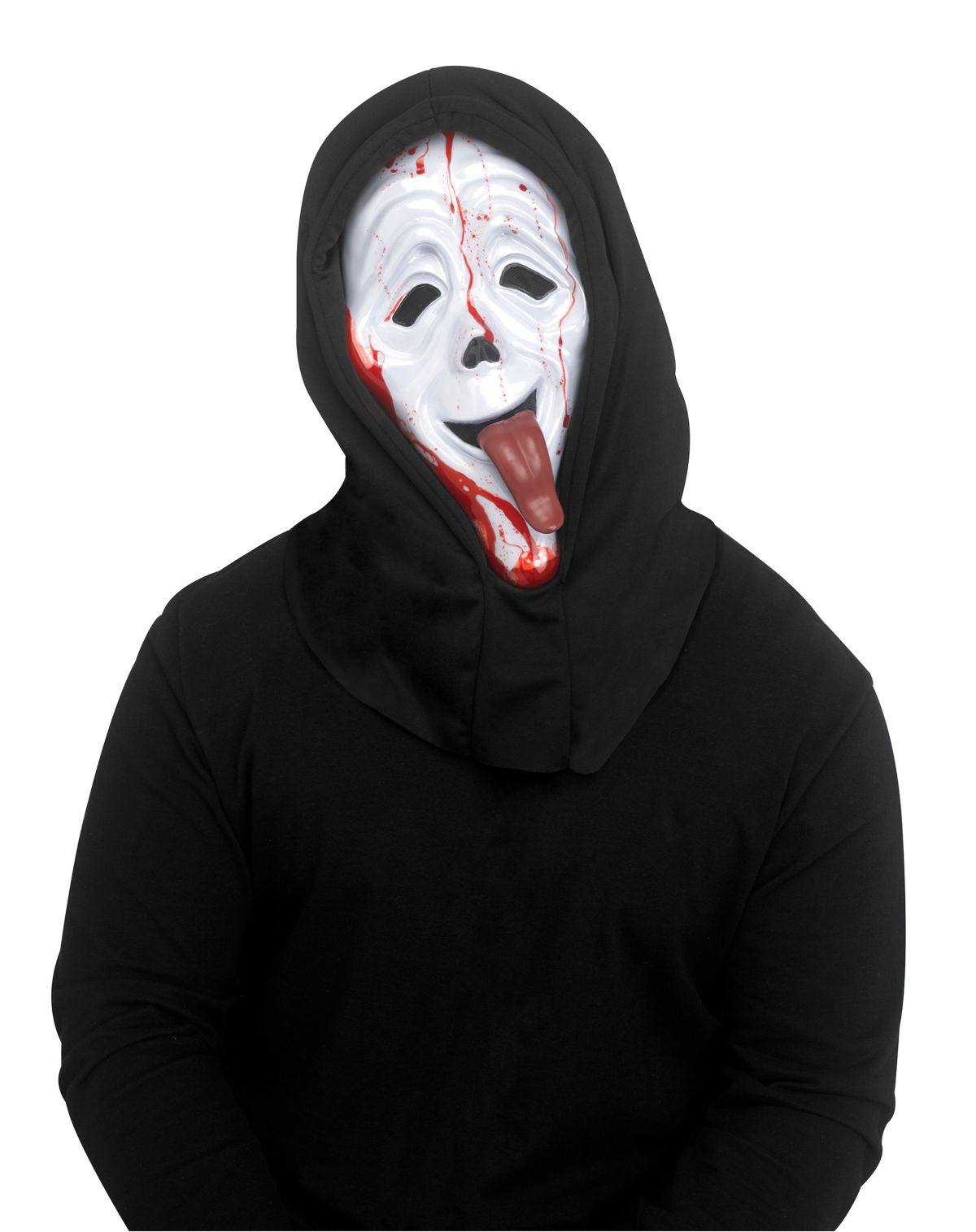 Ghost Face Wassup Bleeding Half Mask - Image 2
