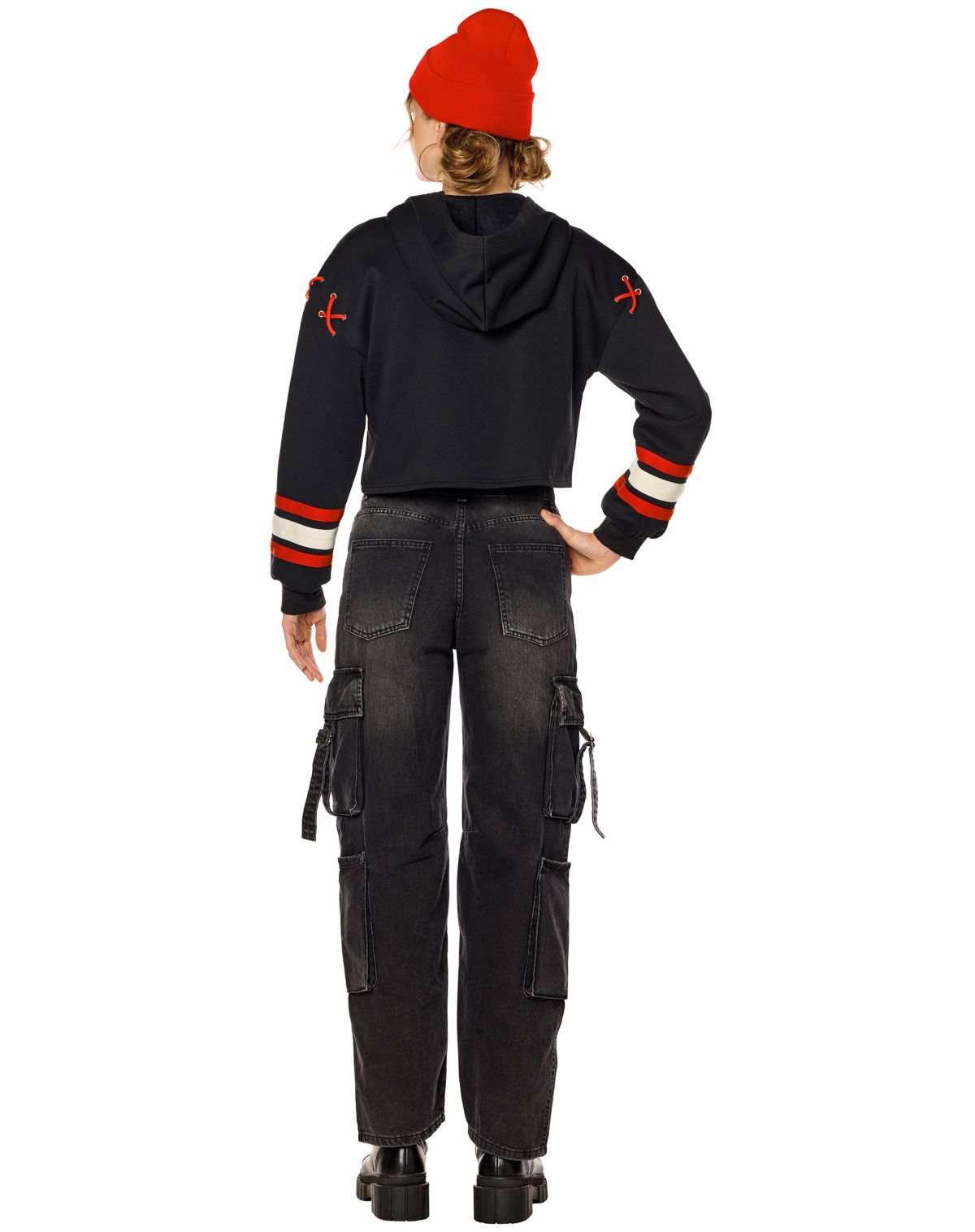 Adult Jason Hockey Mask Lace-Up Hoodie - Jason Universe - Image 2