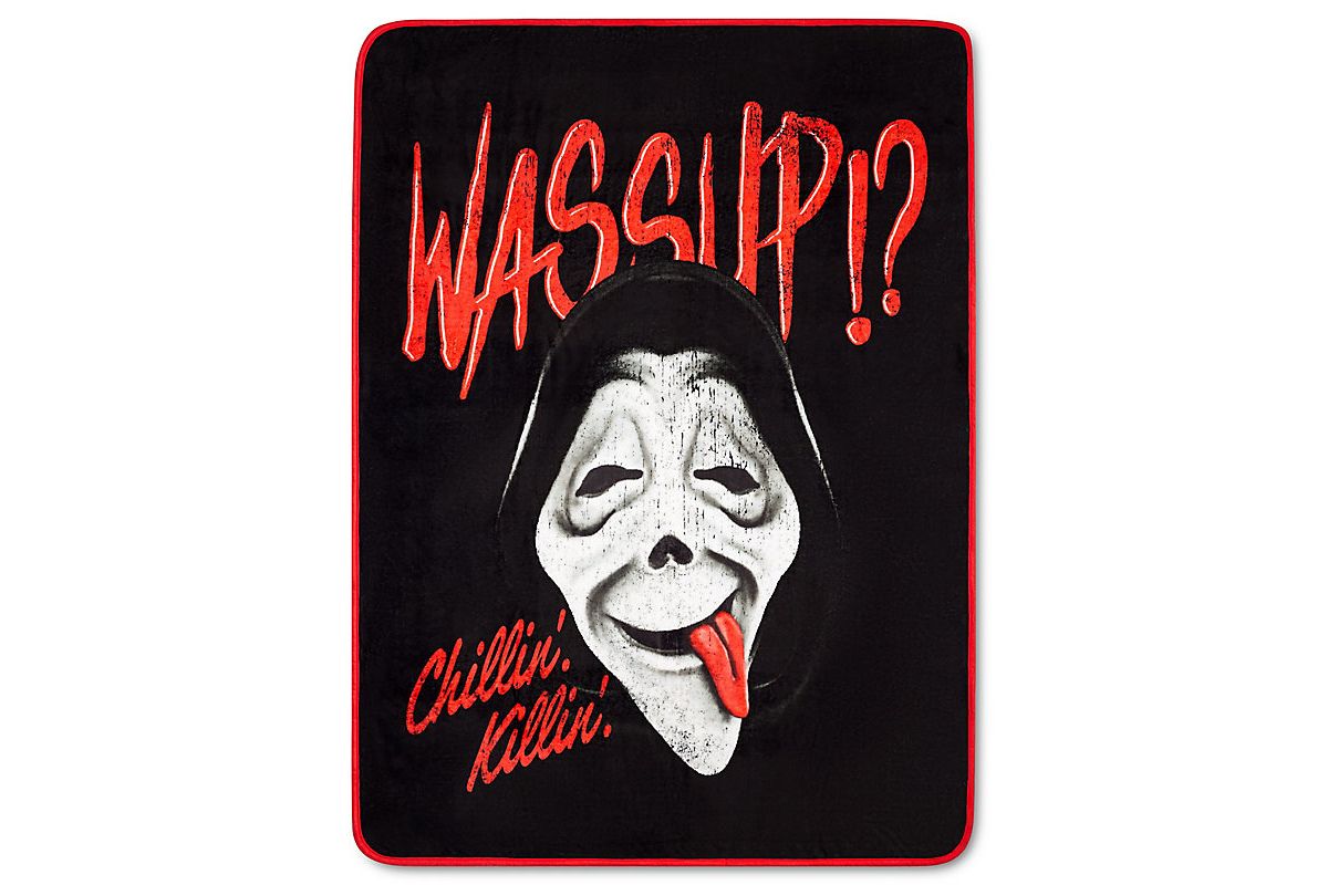 Ghost Face Wassup Fleece Blanket