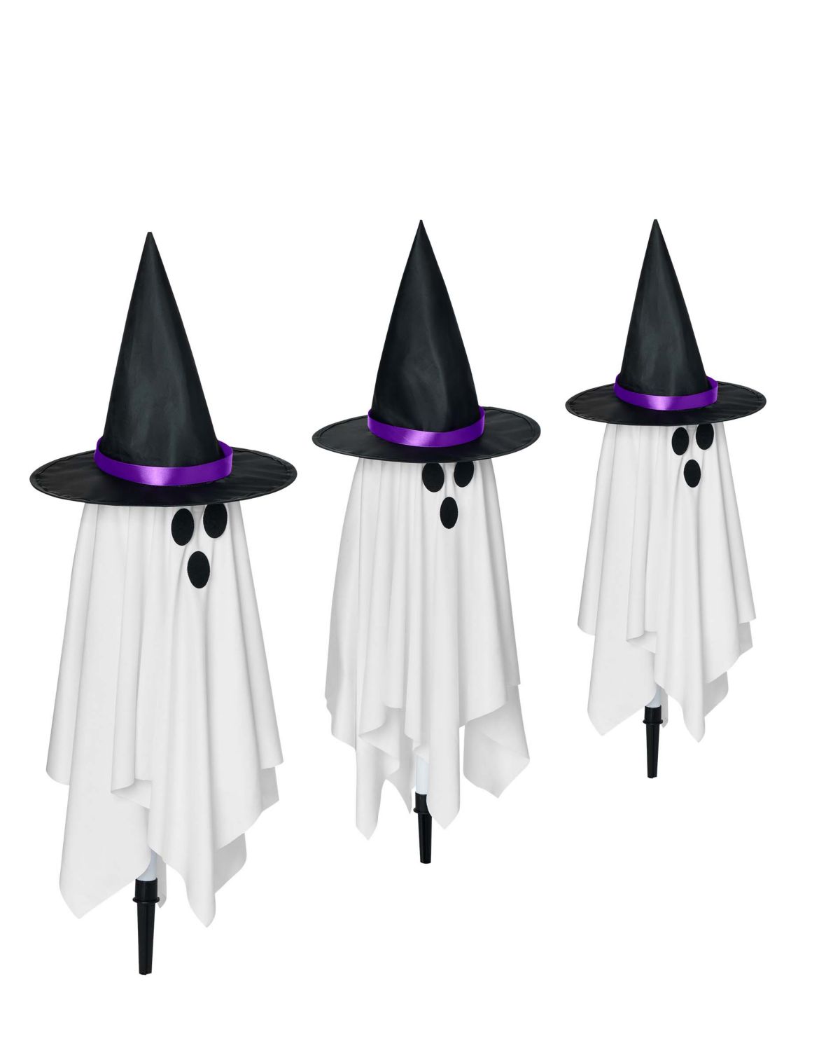 Light-Up Witchy Ghost Pathway Markers - 3 Pack - Image 3