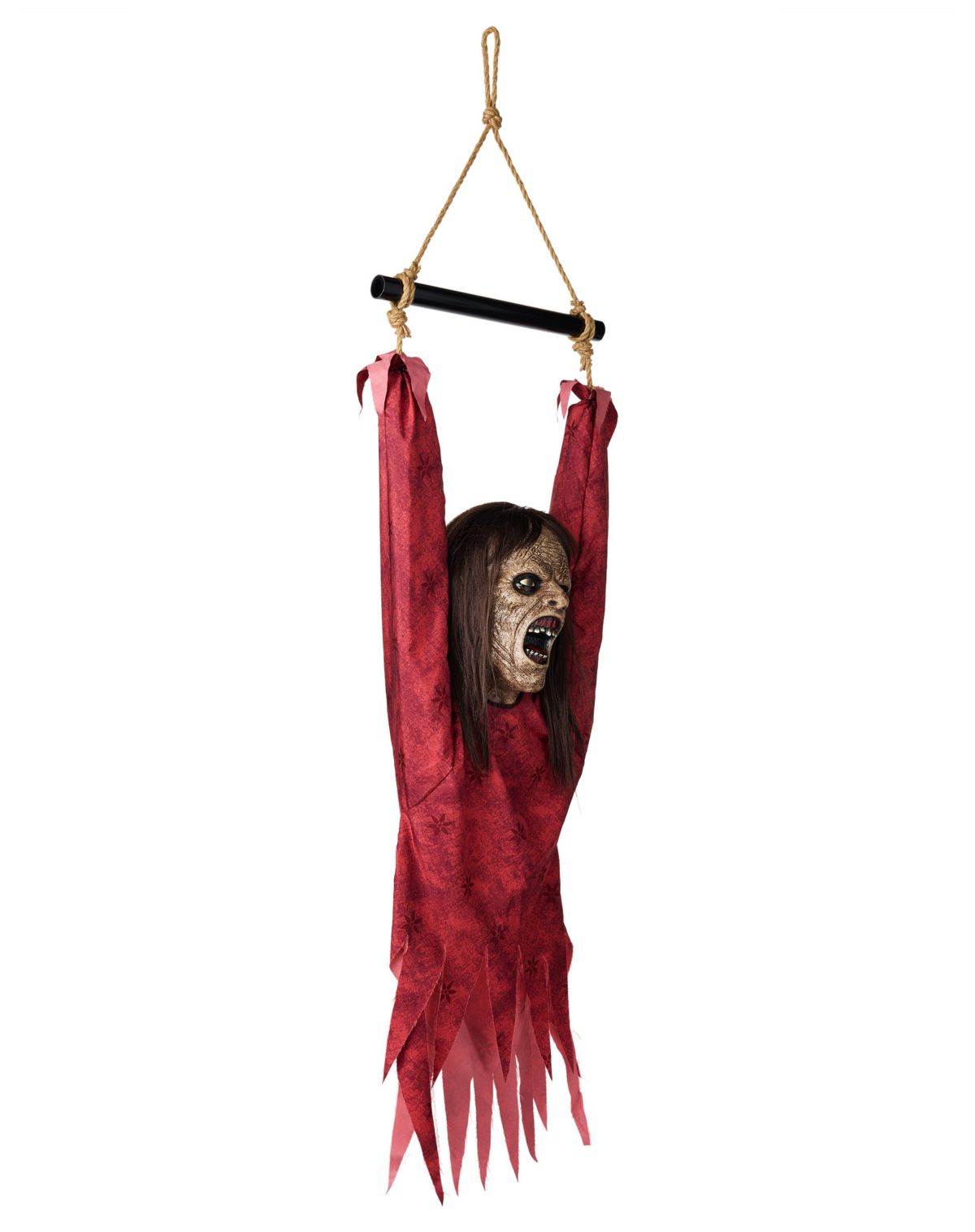 Half Body Hanging Female Zombie - Image 2