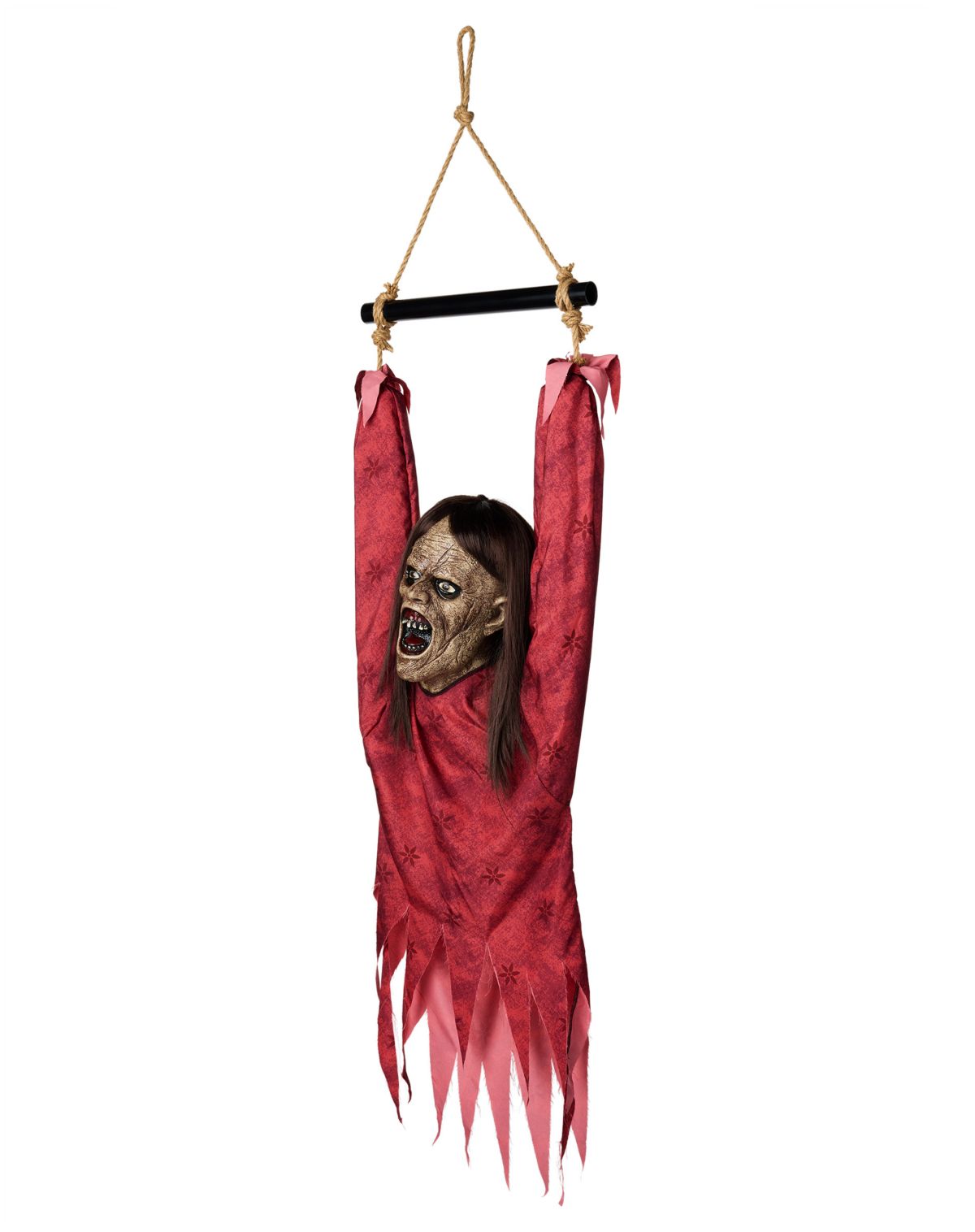 Half Body Hanging Female Zombie - Image 3