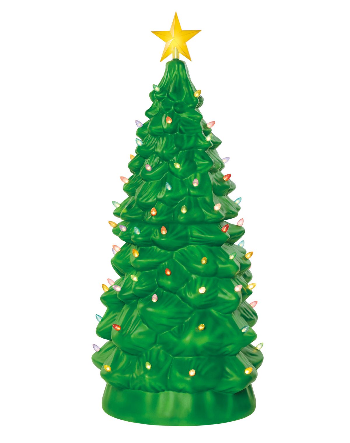 3 Ft 10 In Light-Up Blow Mold Green Christmas Tree - Image 2
