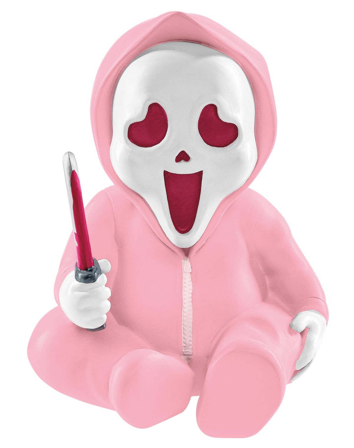Pink Mini Ghost Face Horror Babies Static Prop