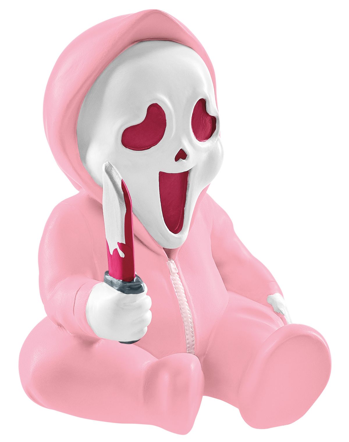 Pink Mini Ghost Face Horror Babies Static Prop - Image 2