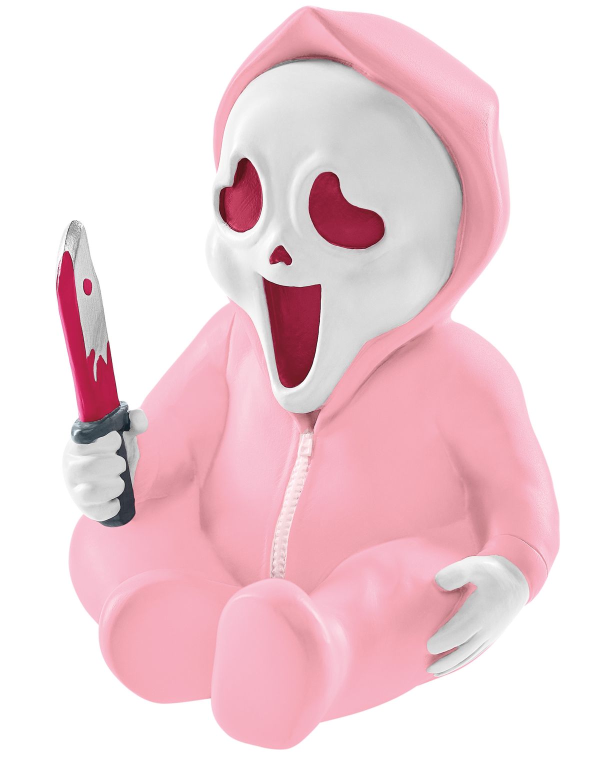 Pink Mini Ghost Face Horror Babies Static Prop - Image 3