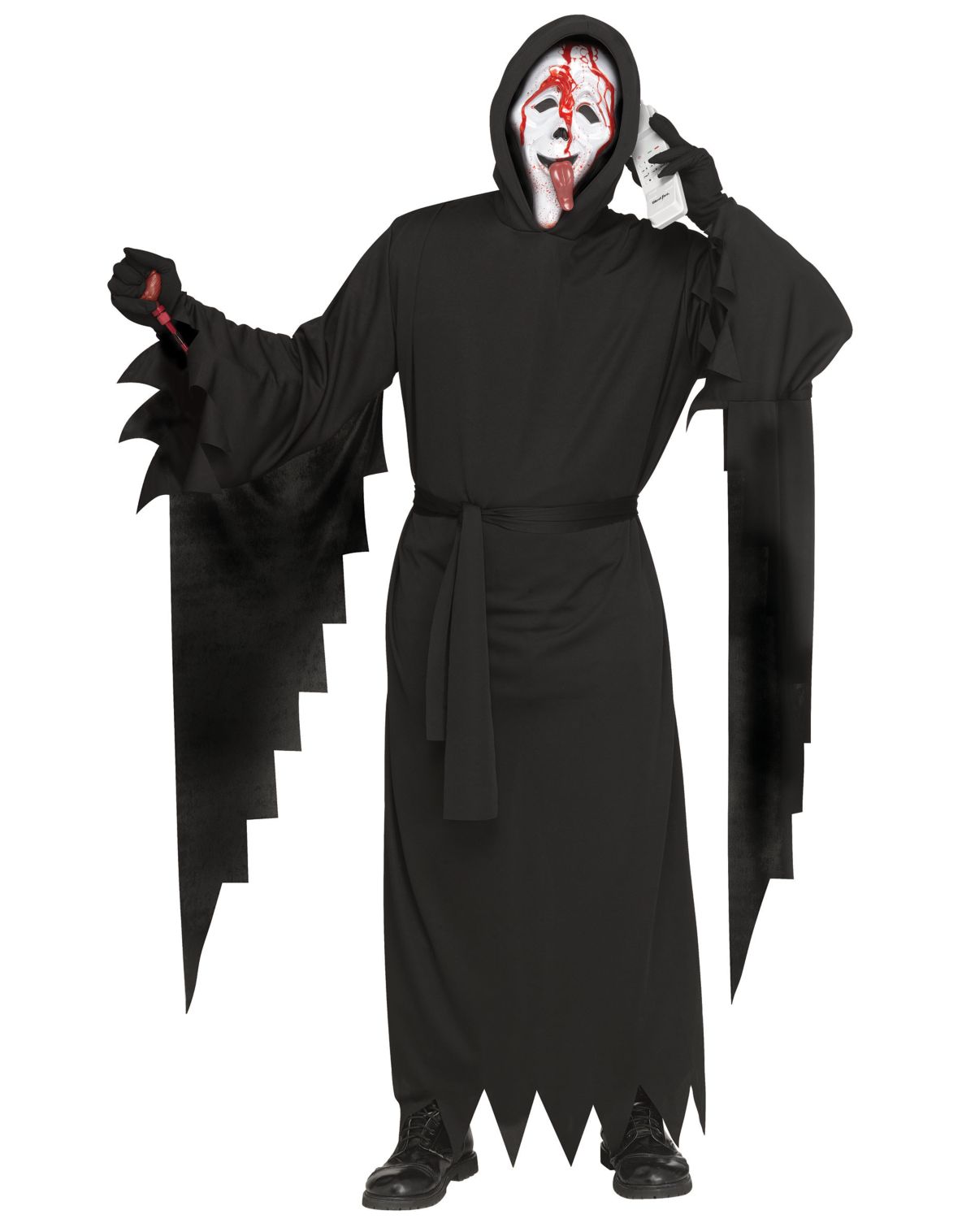 Adult Bleeding Wassup! Ghost Face Costume