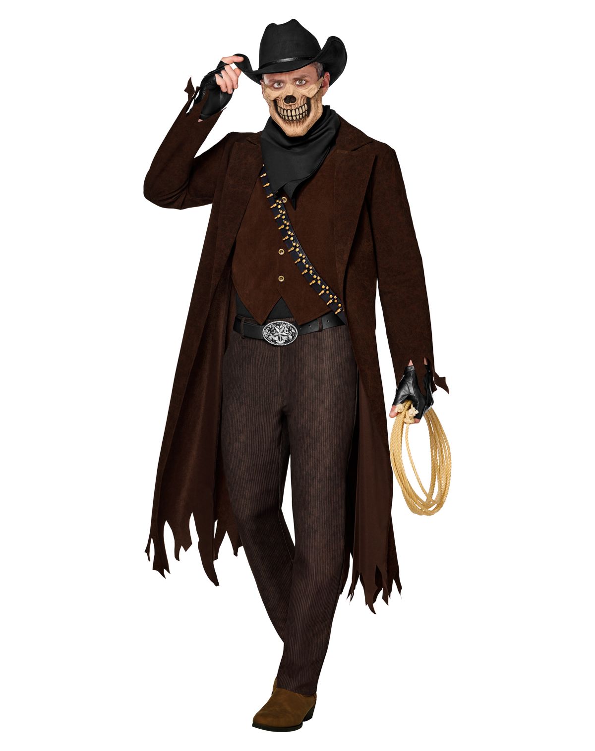 Adult Skeleton Outlaw Costume
