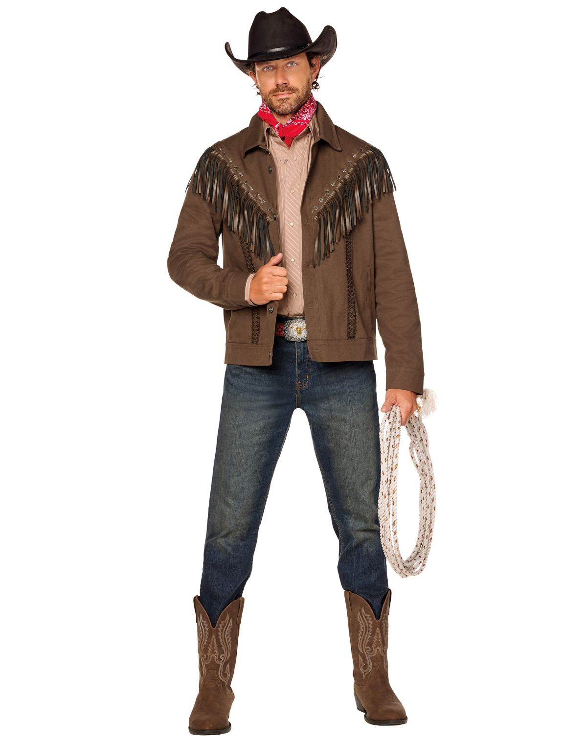 Adult Brown Cowboy Western Jacket