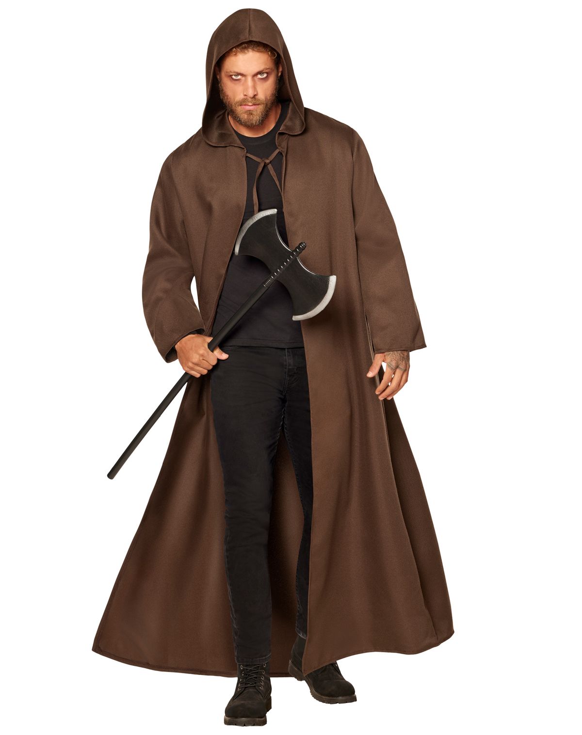 Adult Brown Hooded Cloak