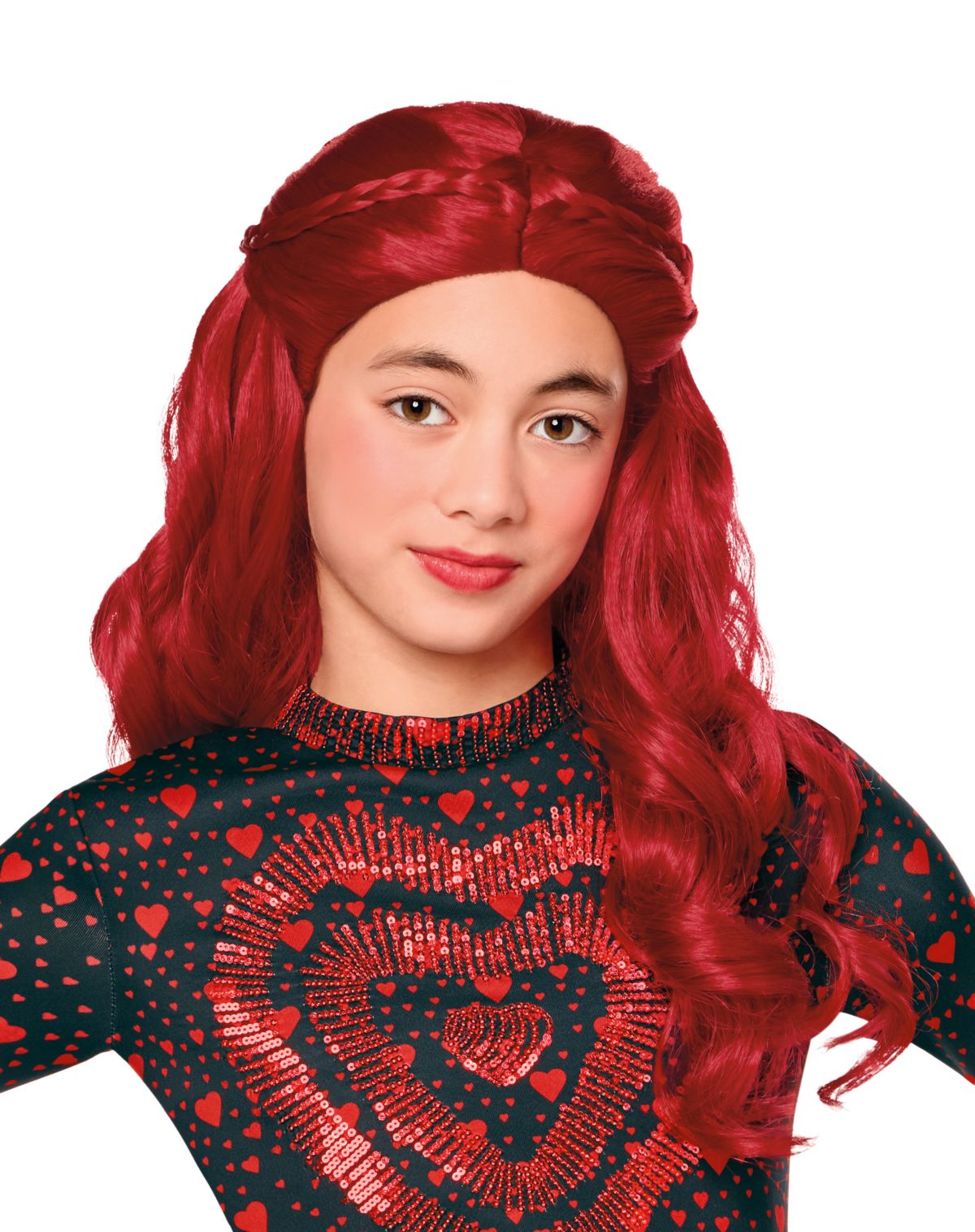 Kids Red Wig - Descendants: Wicked Wonderland