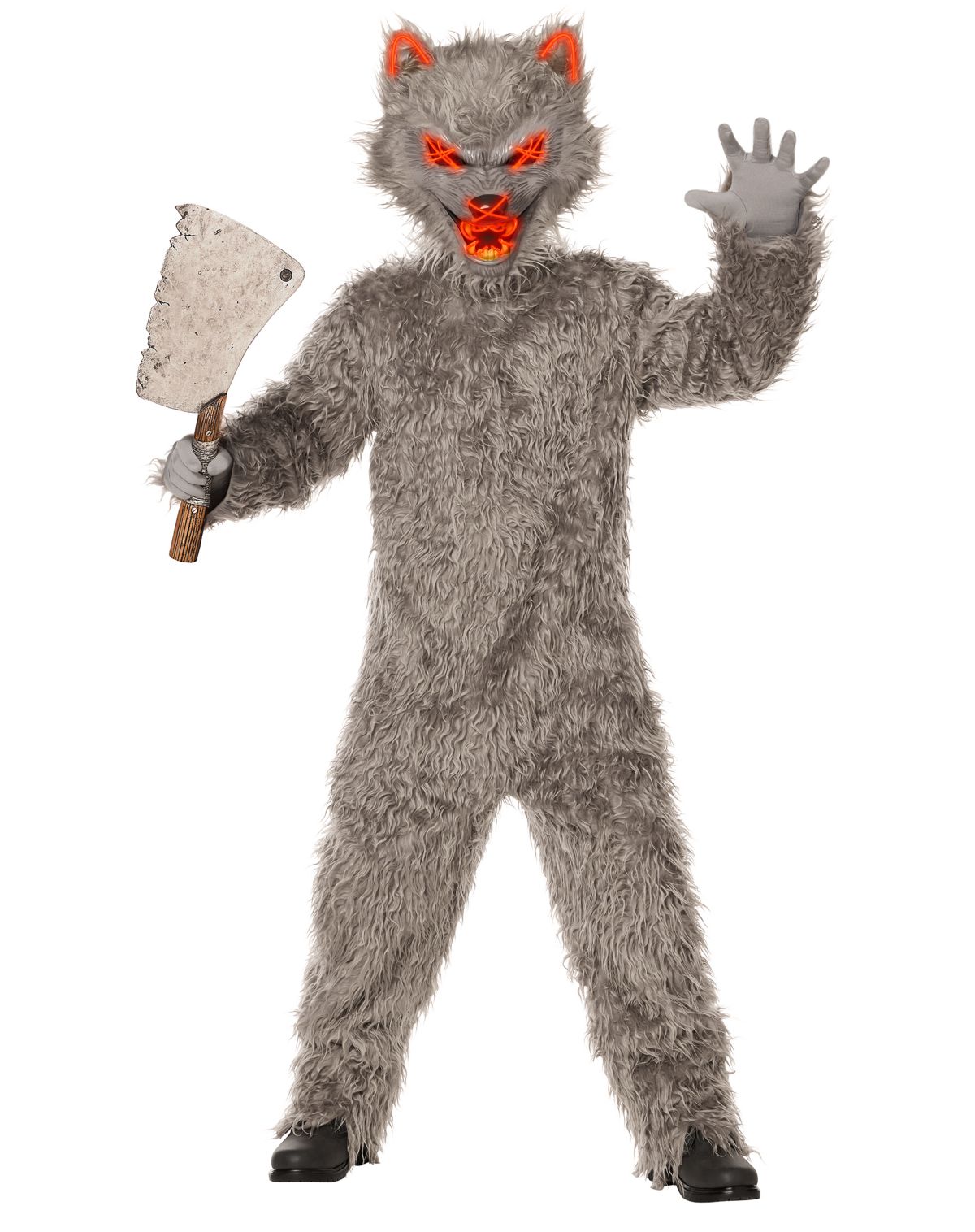Kids Light-Up Werewolf Jumpsuit Costume