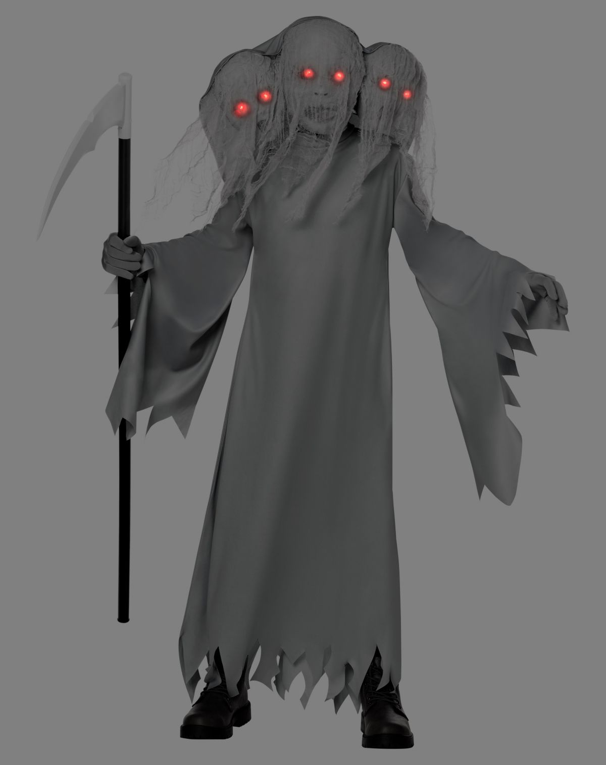 Kids 3-Headed Ghostly Soul Costume - Image 2