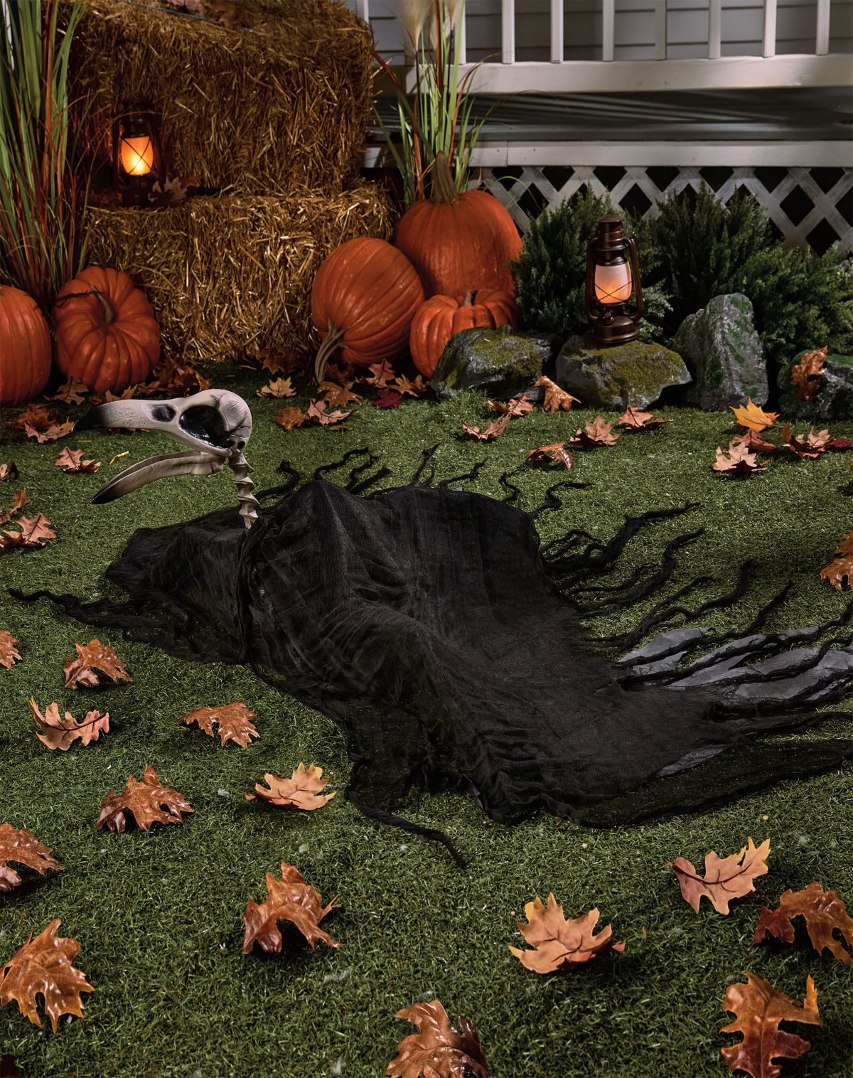 Skeleton Crow Ground Breaking Prop