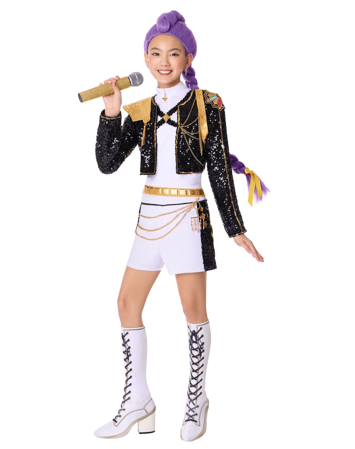 Kids Rumi Golden Dress Costume - KPop Demon Hunters