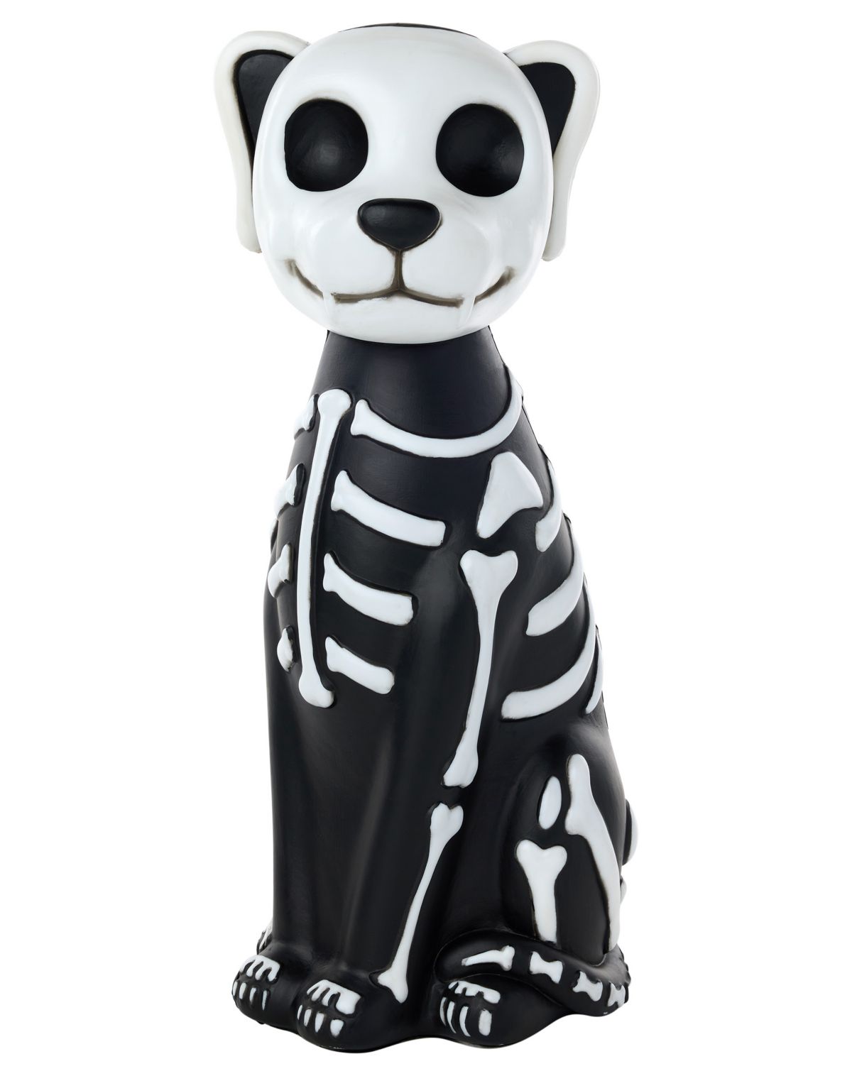 24 Light-Up Blow Mold Skeleton Dog