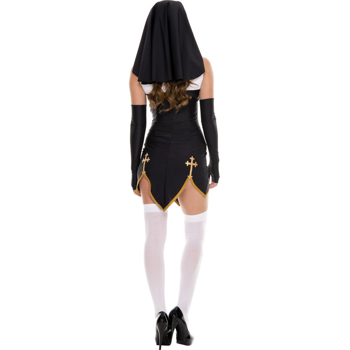 Adult Bad Habit Nun Costume - Image 3