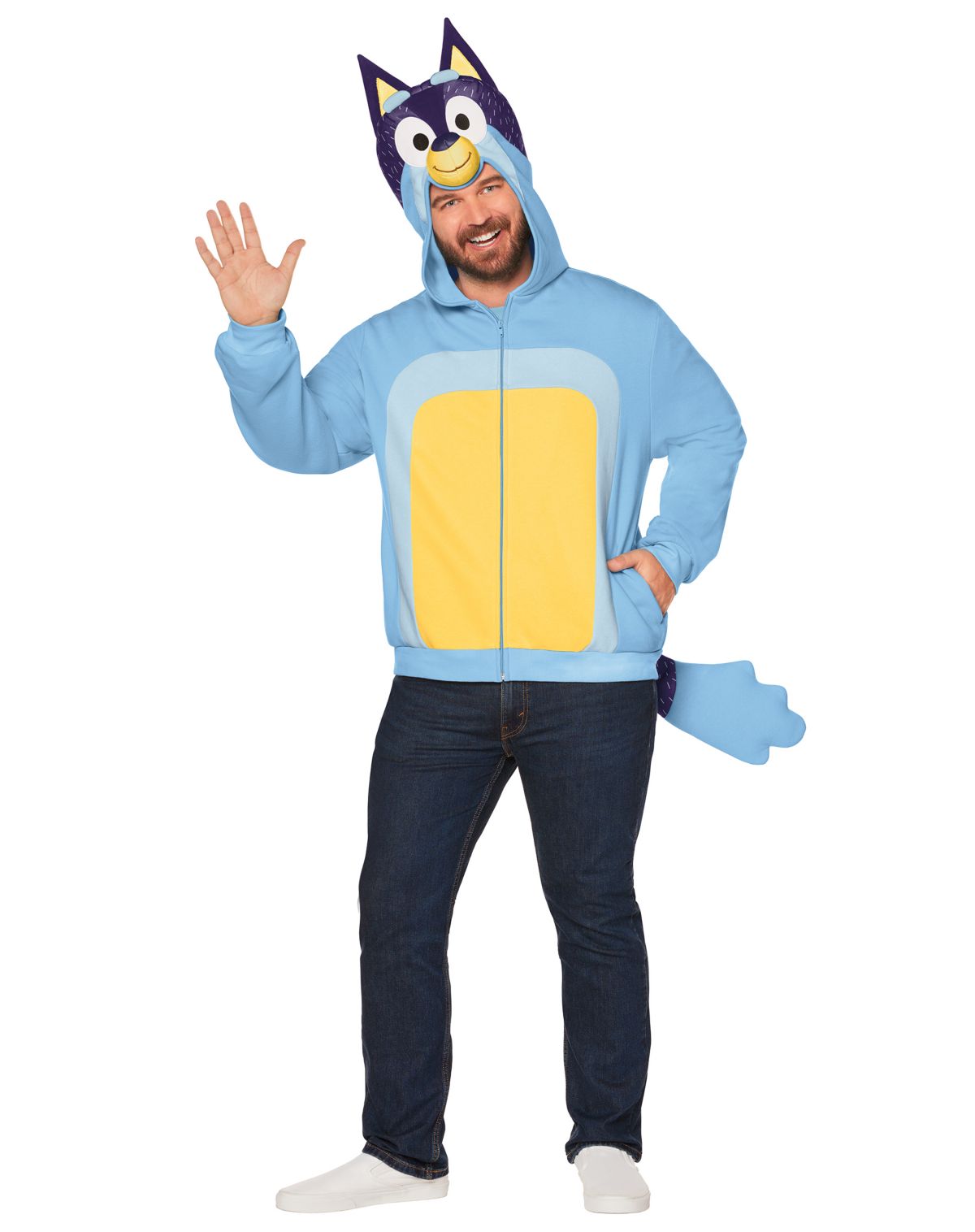 Adult Bandit Costume Top - Bluey