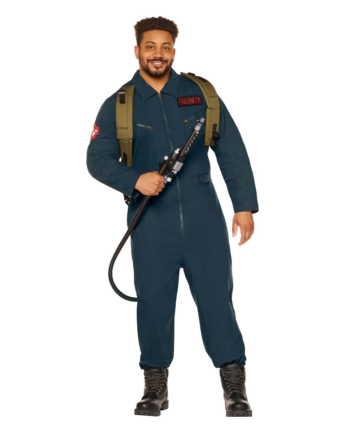 Adult Ghostbusters Engineer Plus Size Jumpsuit Costume