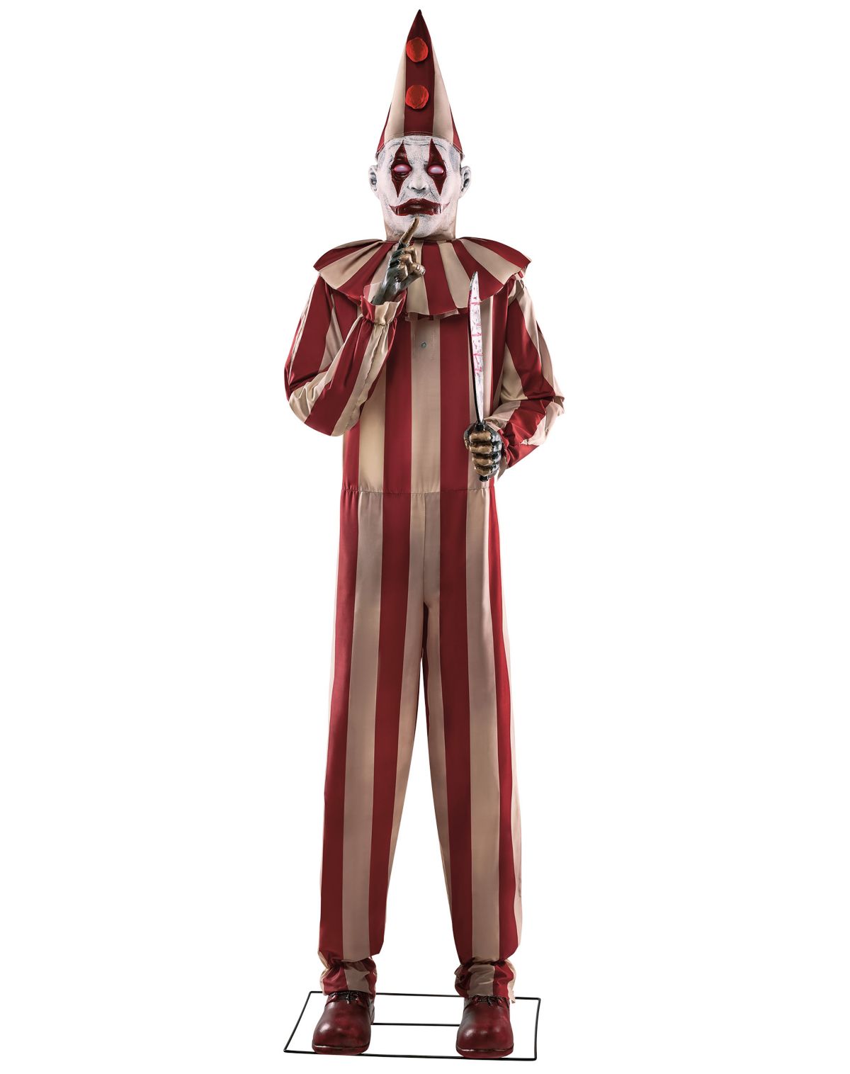 6 Ft 9 In Silent and Deadly Clown Animatronic - Image 2