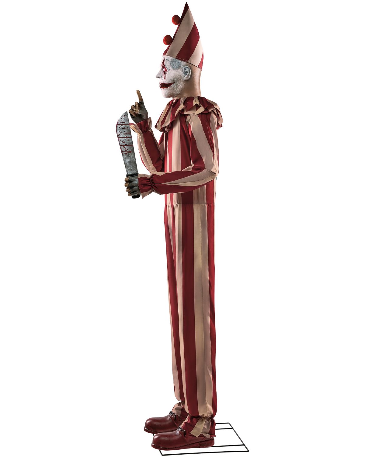 6 Ft 9 In Silent and Deadly Clown Animatronic - Image 3
