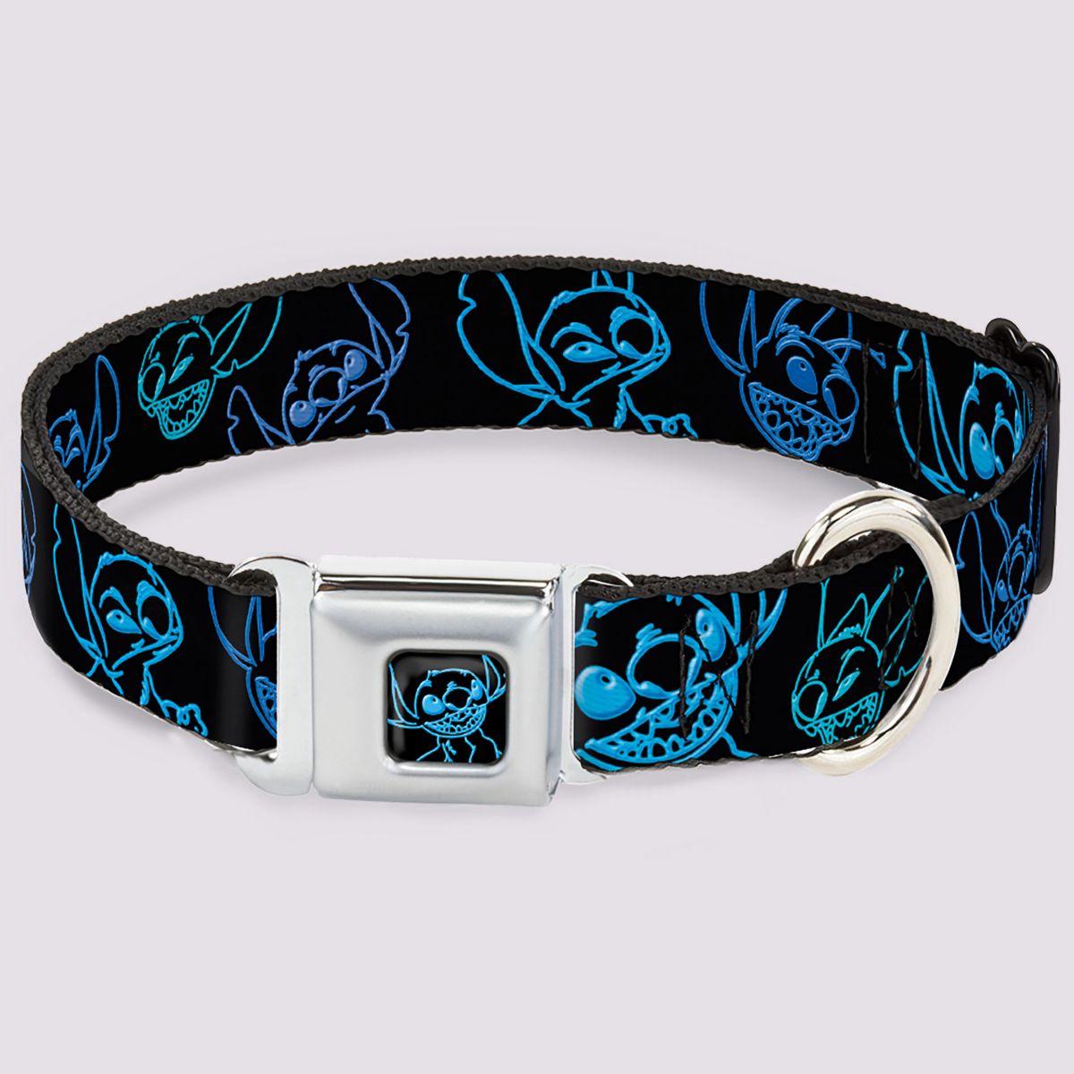 Buckle-Down Black and Blue Stitch Dog Collar - Lilo u0026 Stitch