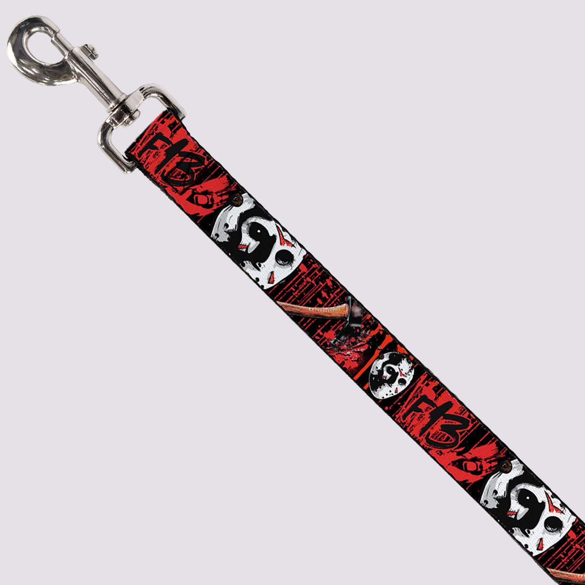 Buckle-Down Black and Red Friday the 13th Dog Leash - Image 2