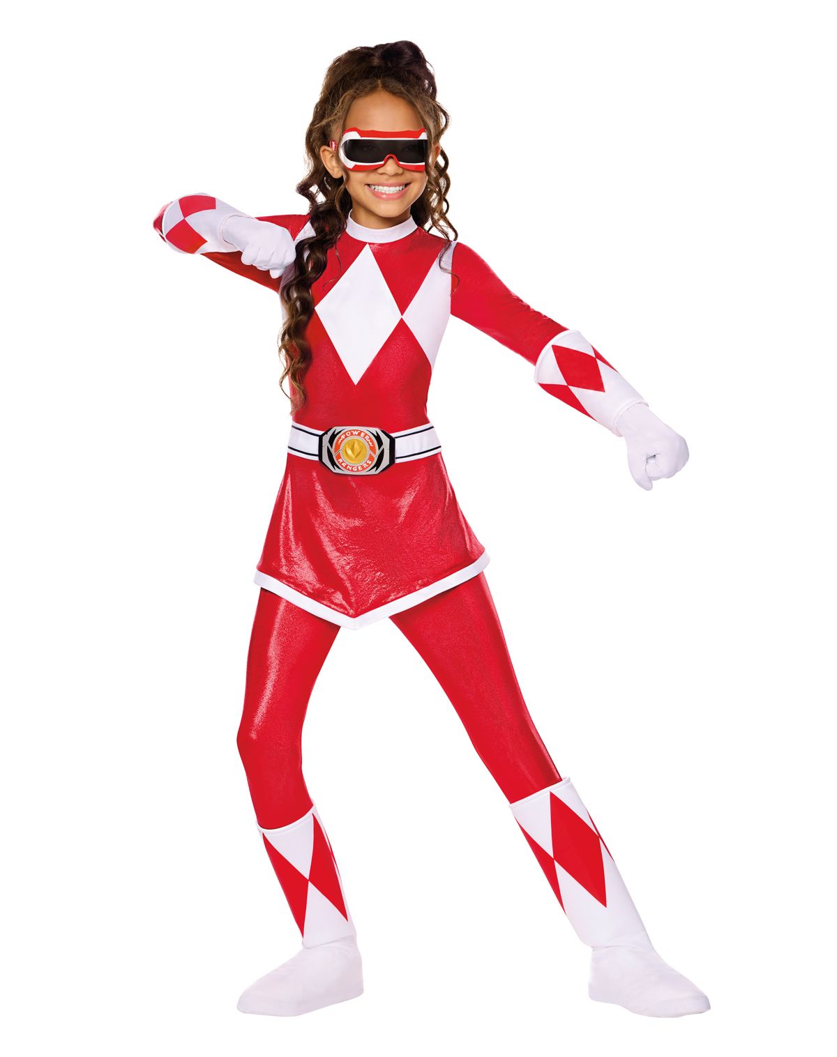 Kids Red Power Ranger Costume - Mighty Morphing Power Rangers