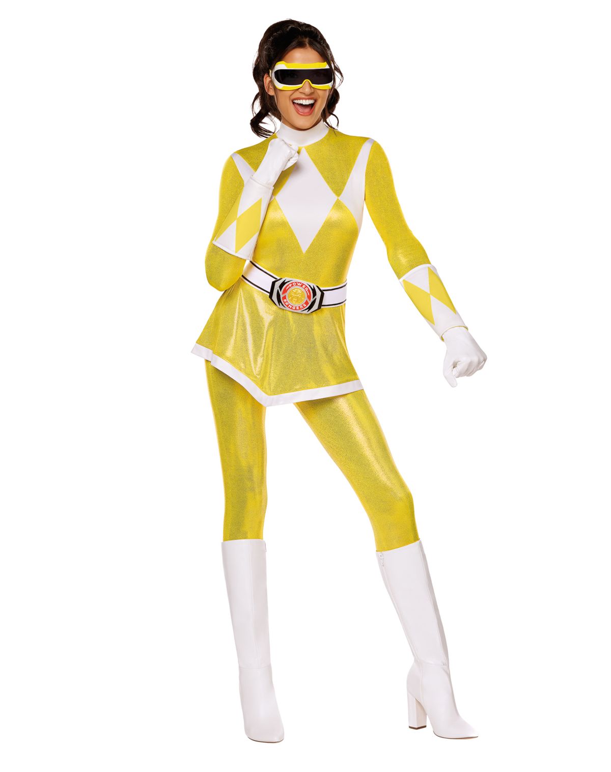 Adult Yellow Power Ranger Costume - Mighty Morphing Power Rangers