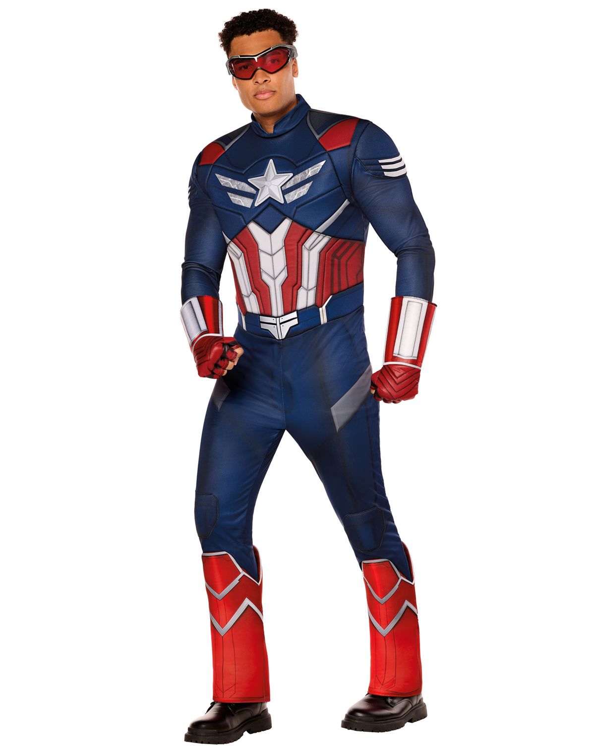 Adult Captain America Muscle Jumpsuit Costume - Captain America: Brave