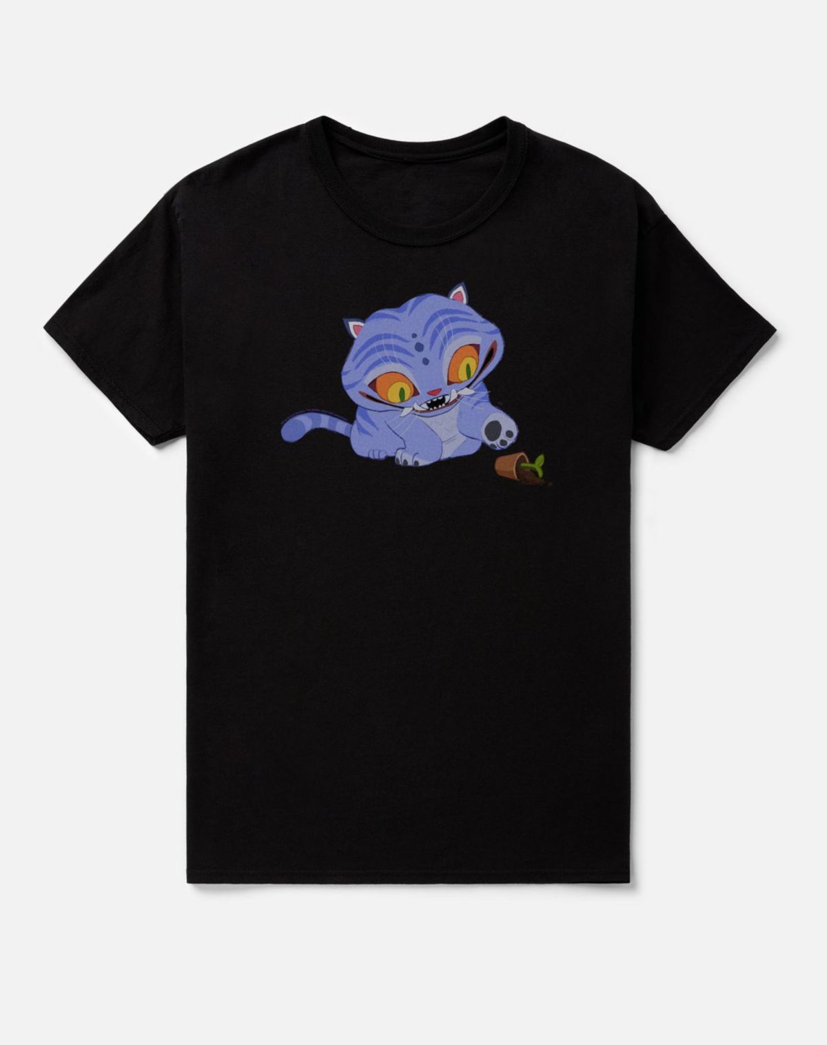 Chibi Derpy Tiger Plant T Shirt  KPop Demon Hunters