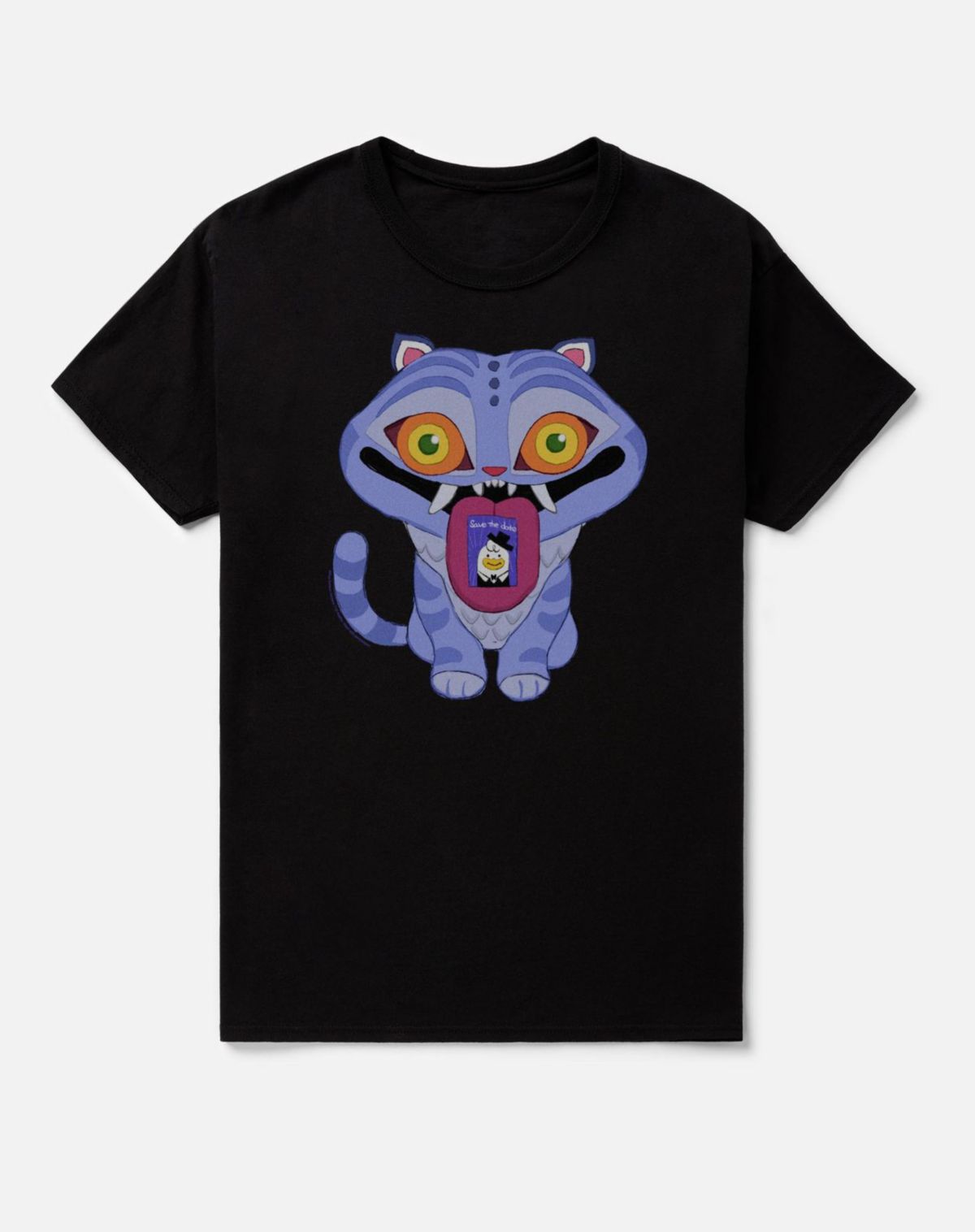 Chibi Derpy Tiger Save the Date T Shirt  KPop Demon Hunters