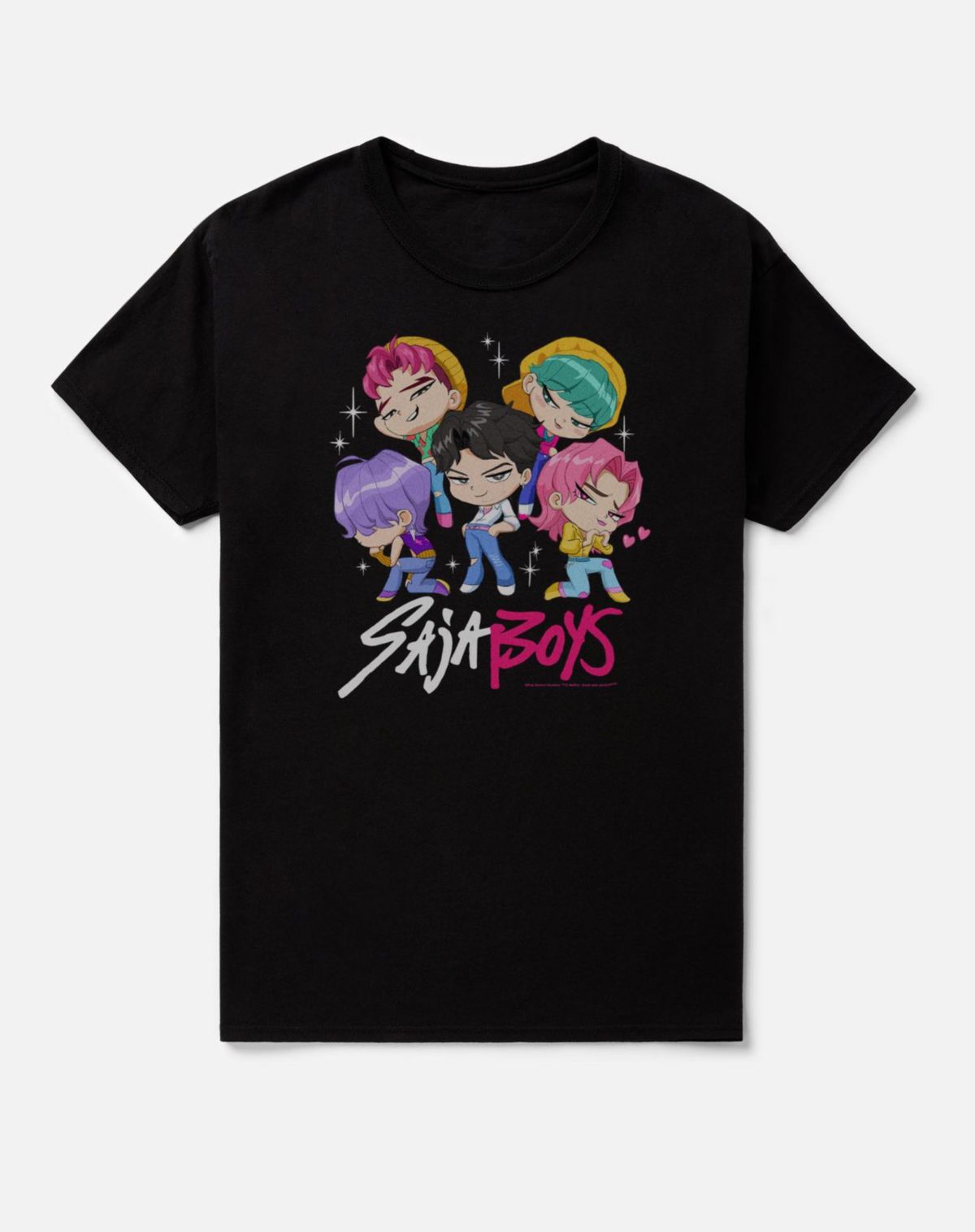 Saja Boys Chibi Group T Shirt - KPop Demon Hunters