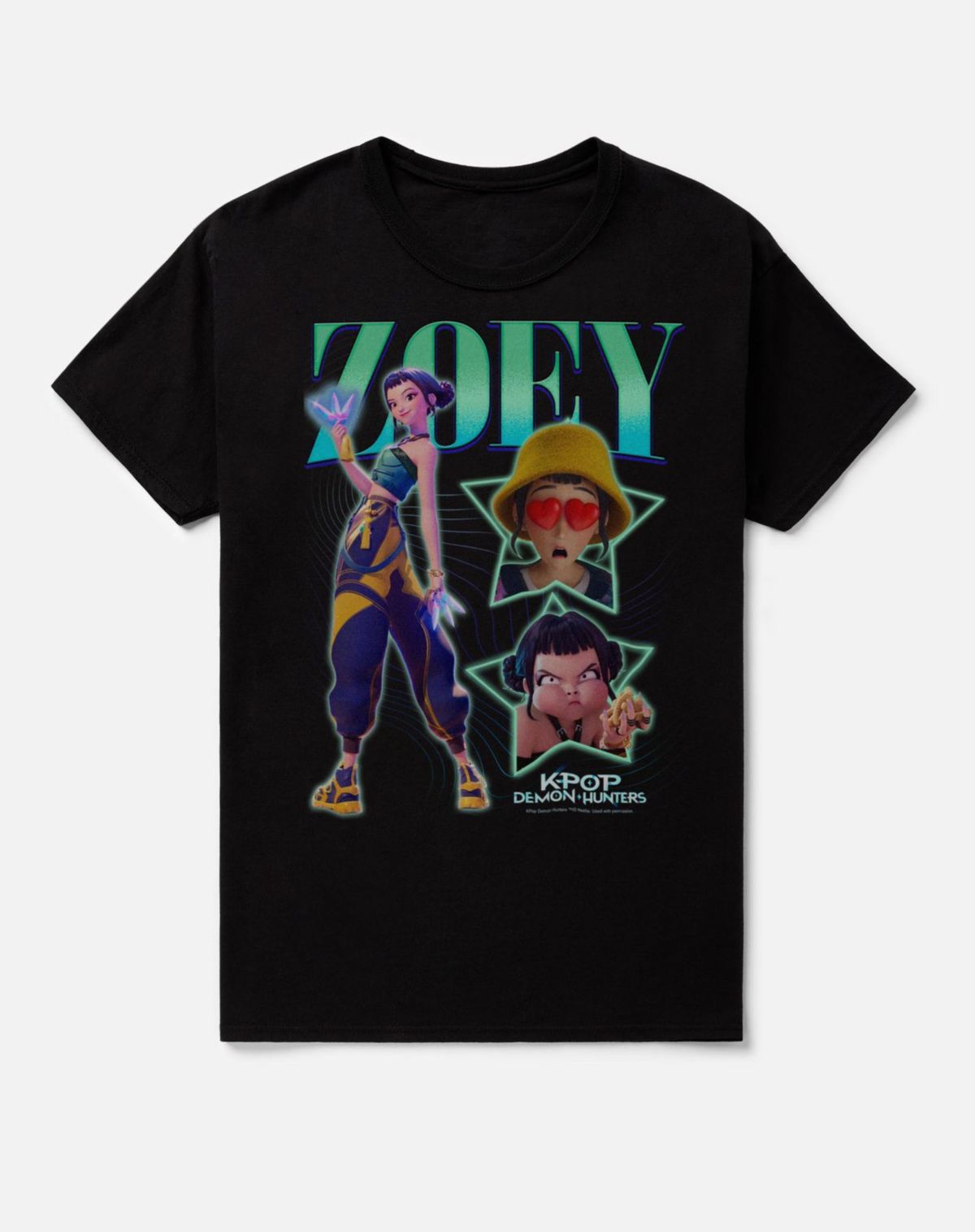 Zoey Stars T Shirt - KPop Demon Hunters - Image 2