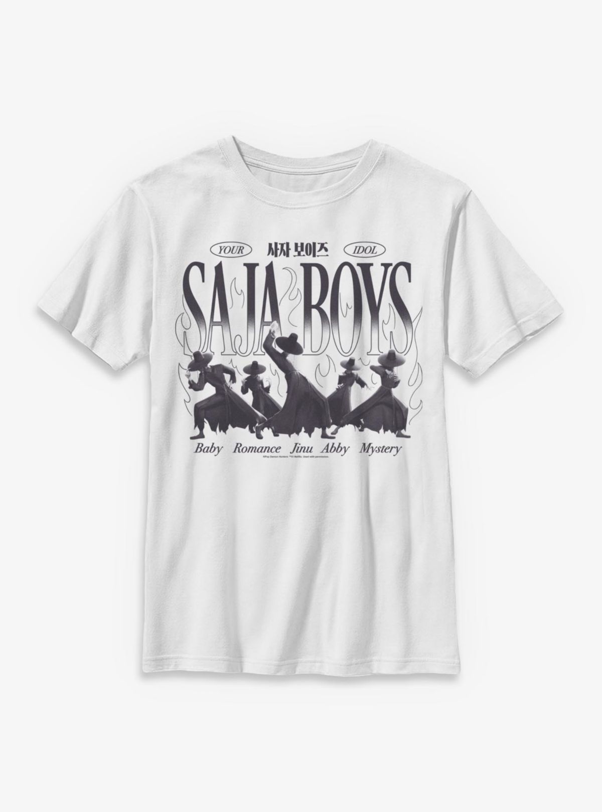 Kids KPop Demon Hunters Saja Boys T Shirt